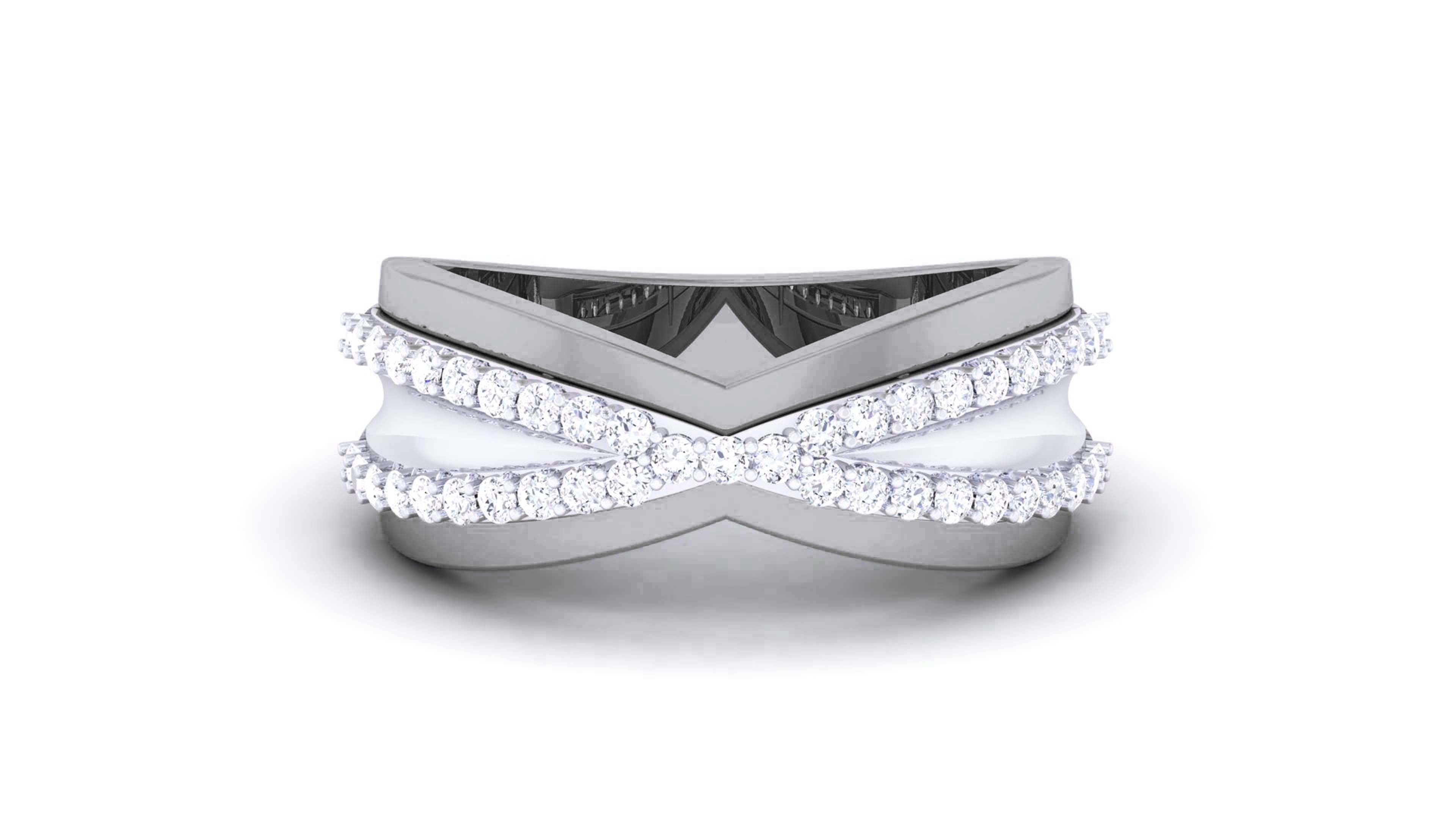 Couple Band Ring 3dm render detail  3D print model_25