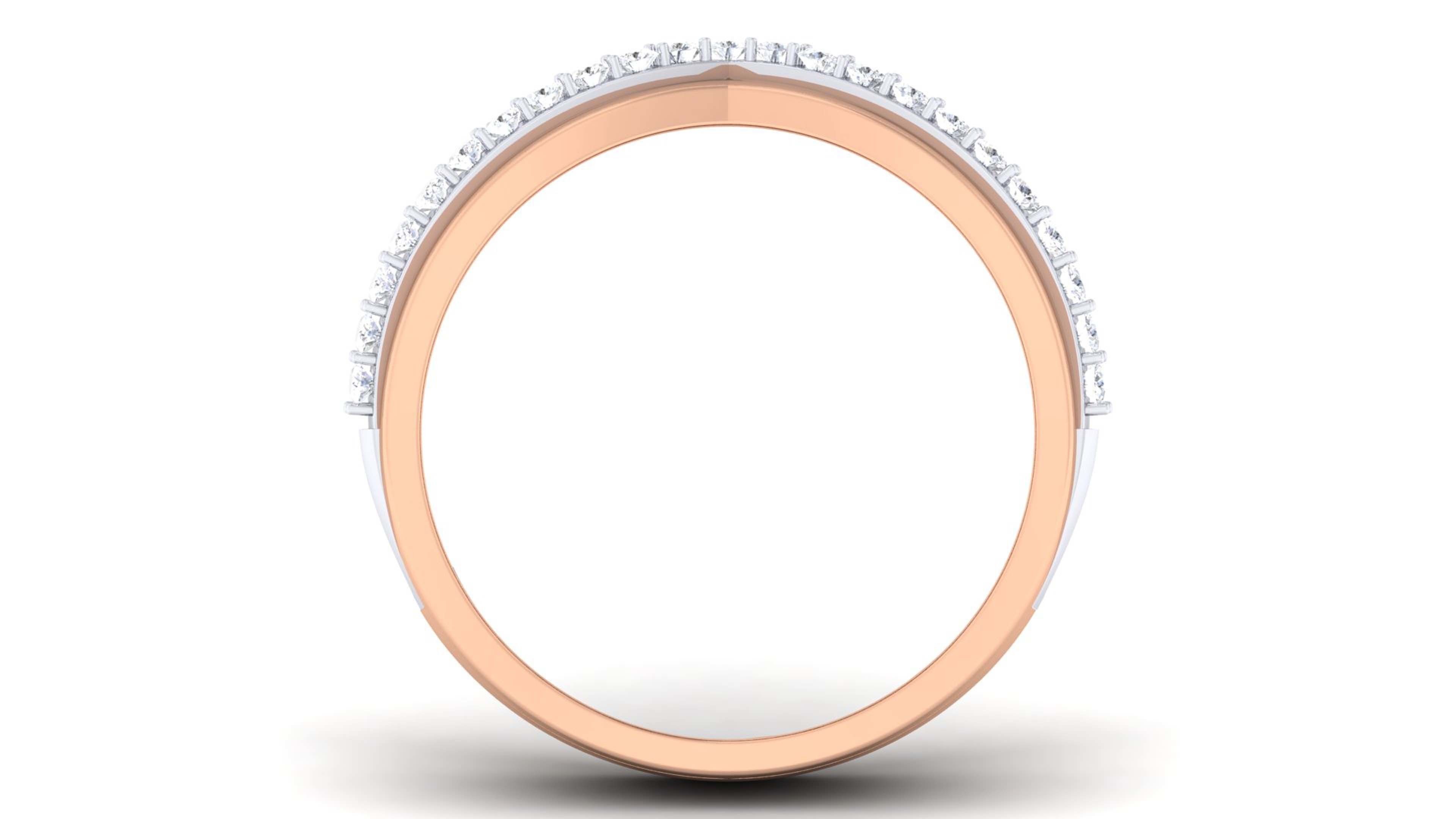 Couple Band Ring 3dm render detail  3D print model_3