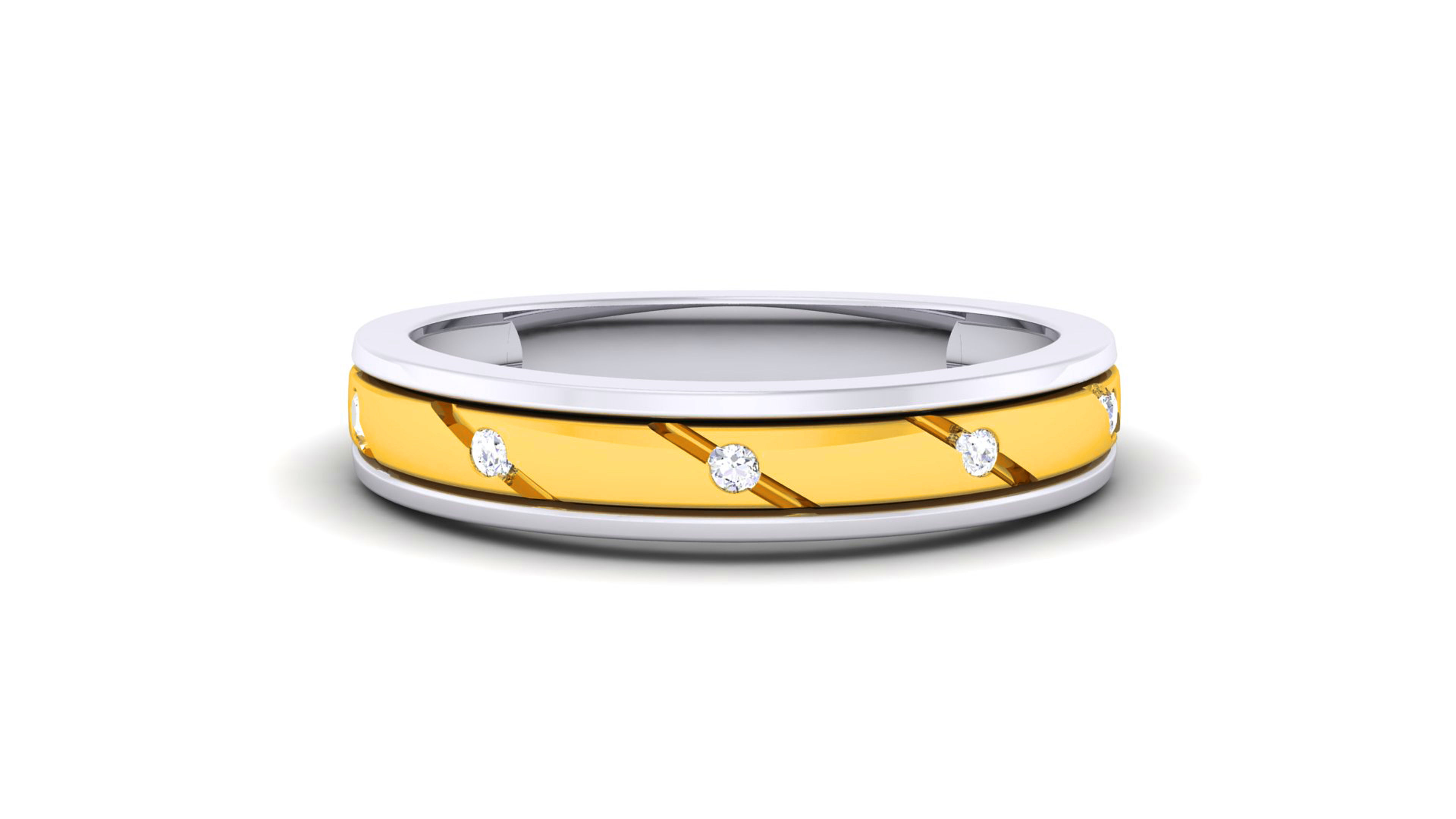 Couple Band Ring 3dm render detail  3D print model_24