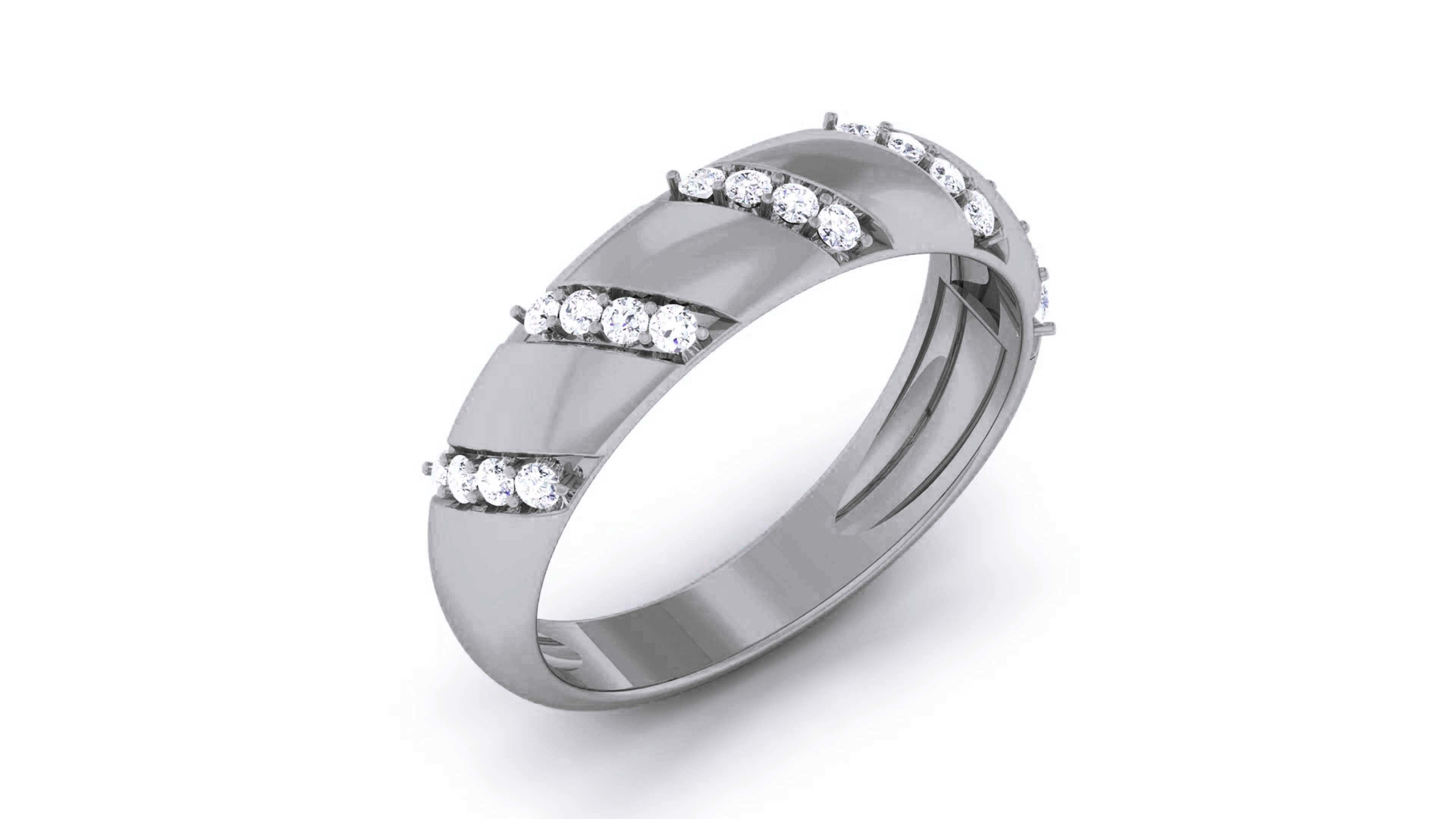 Couple Band Ring 3dm render detail  3D print model_19