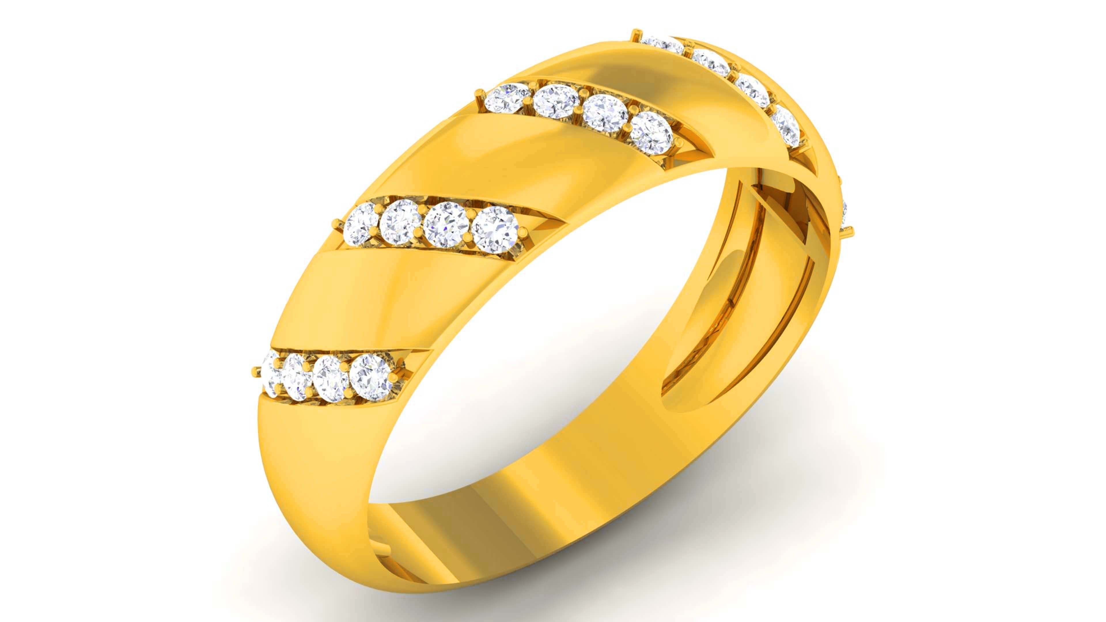 Couple Band Ring 3dm render detail  3D print model_7