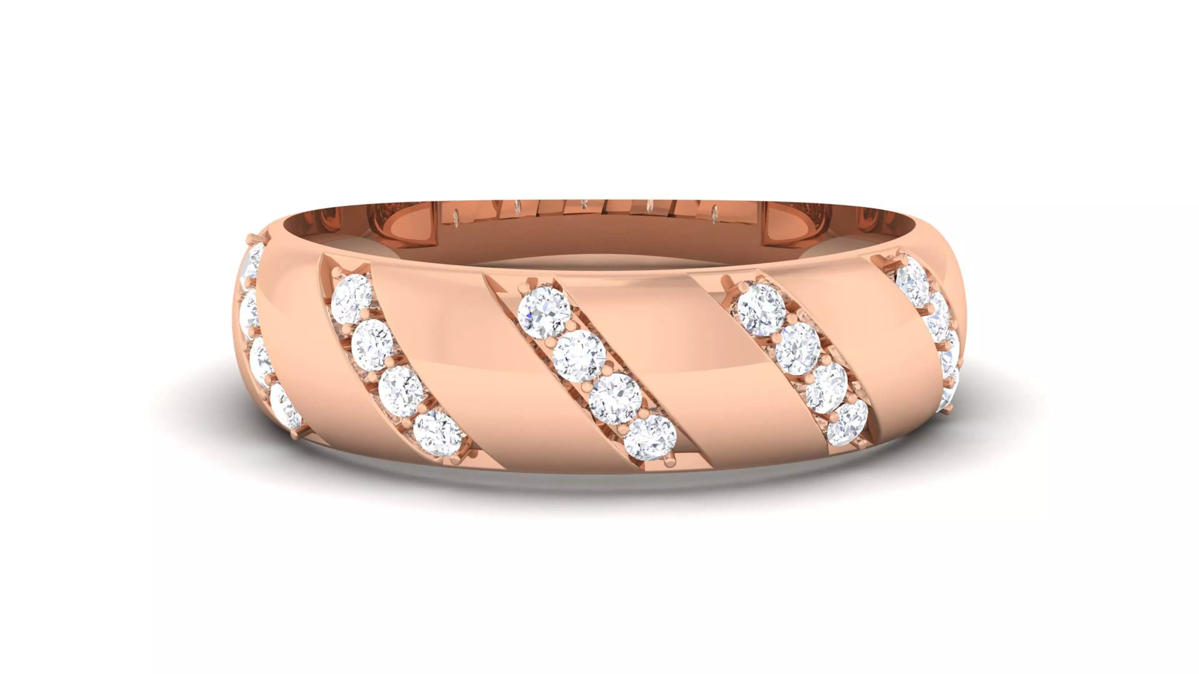 Couple Band Ring 3dm render detail  3D print model_0