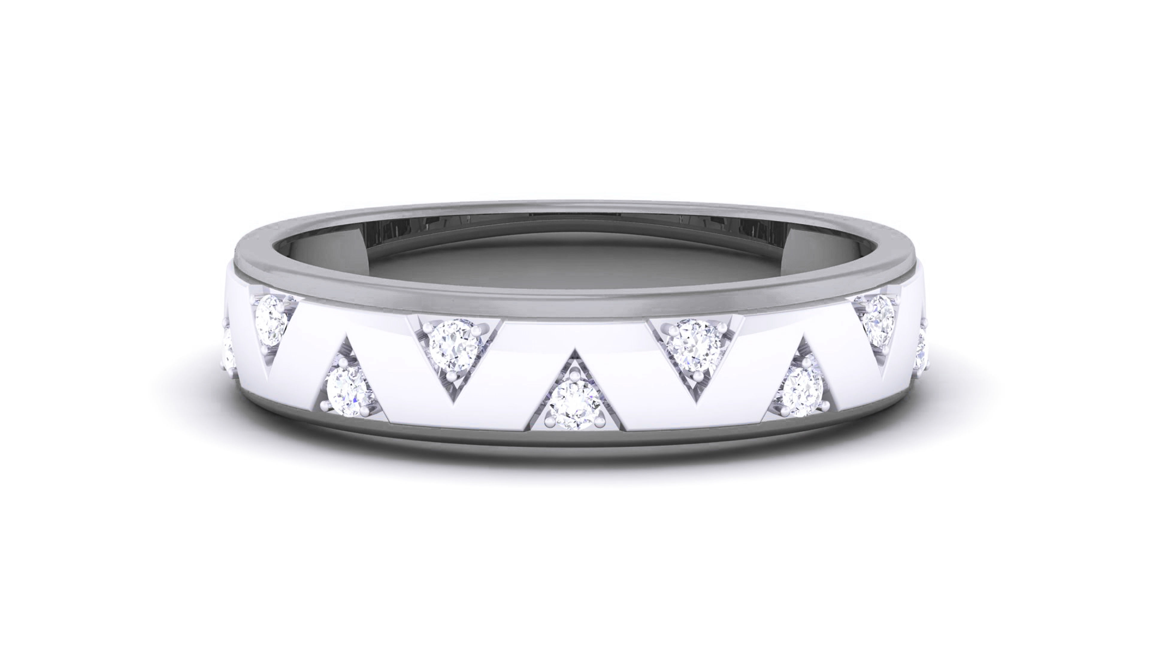 Couple Band Ring 3dm render detail  3D print model_12