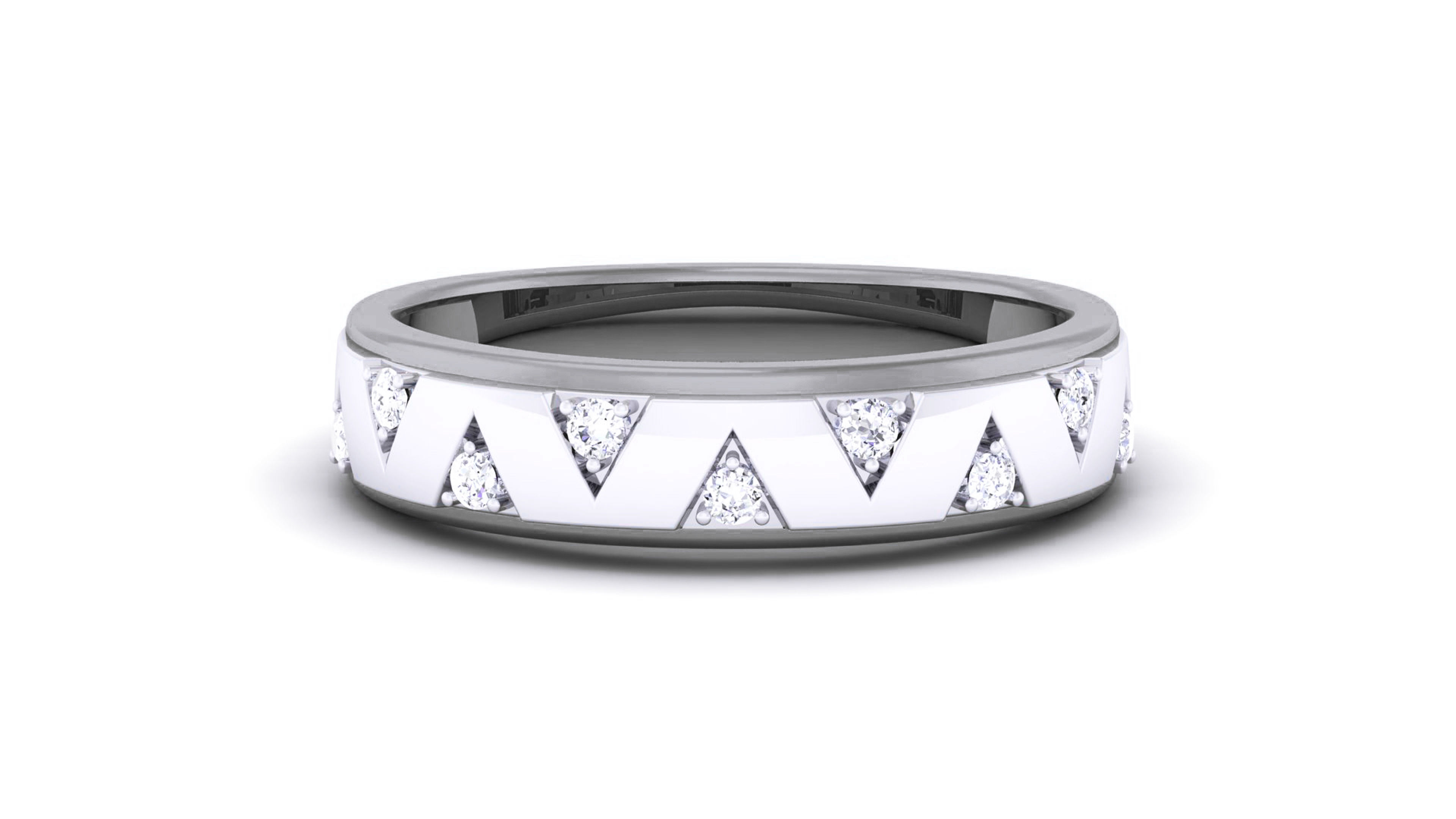 Couple Band Ring 3dm render detail  3D print model_25