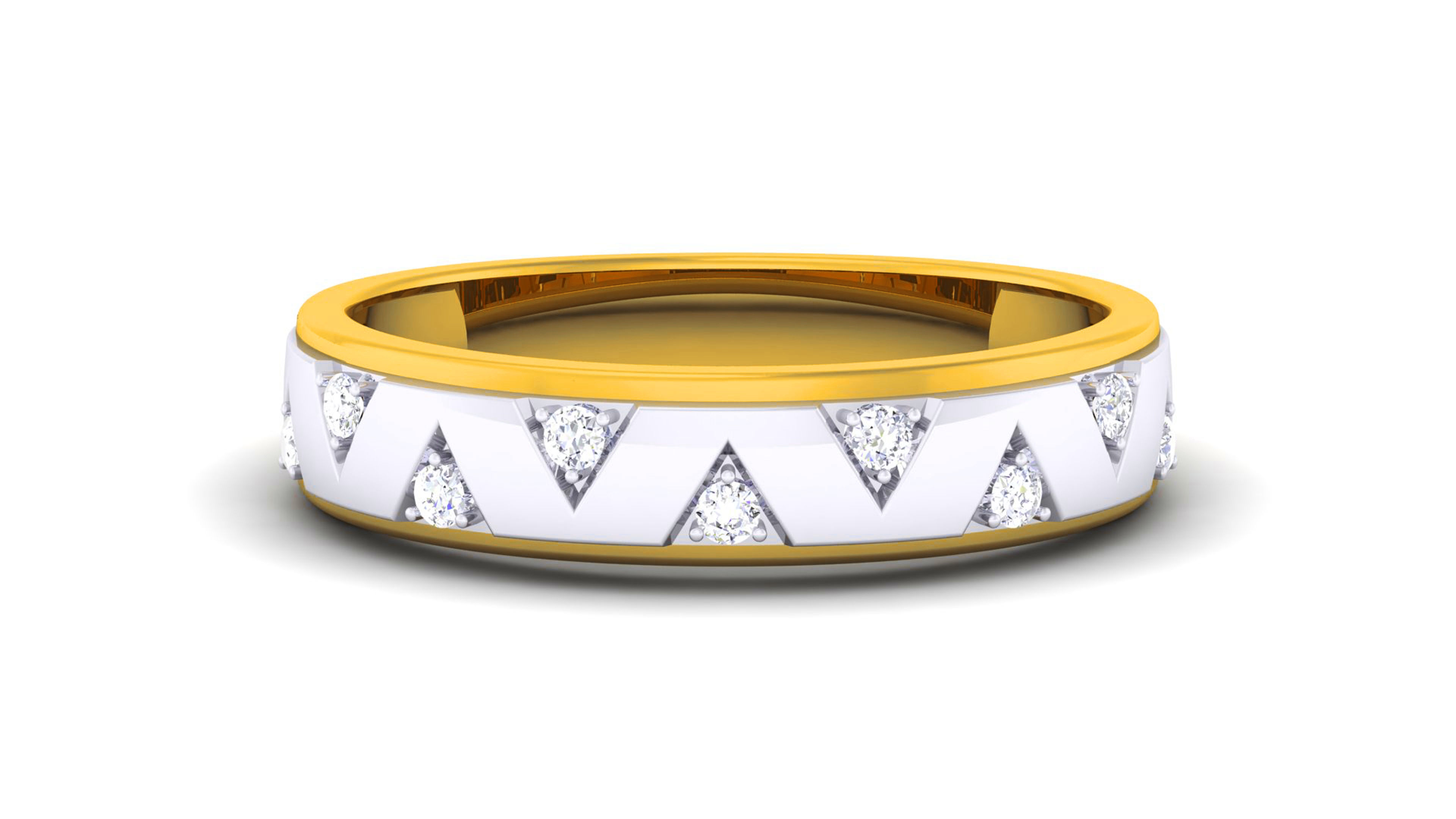 Couple Band Ring 3dm render detail  3D print model_13