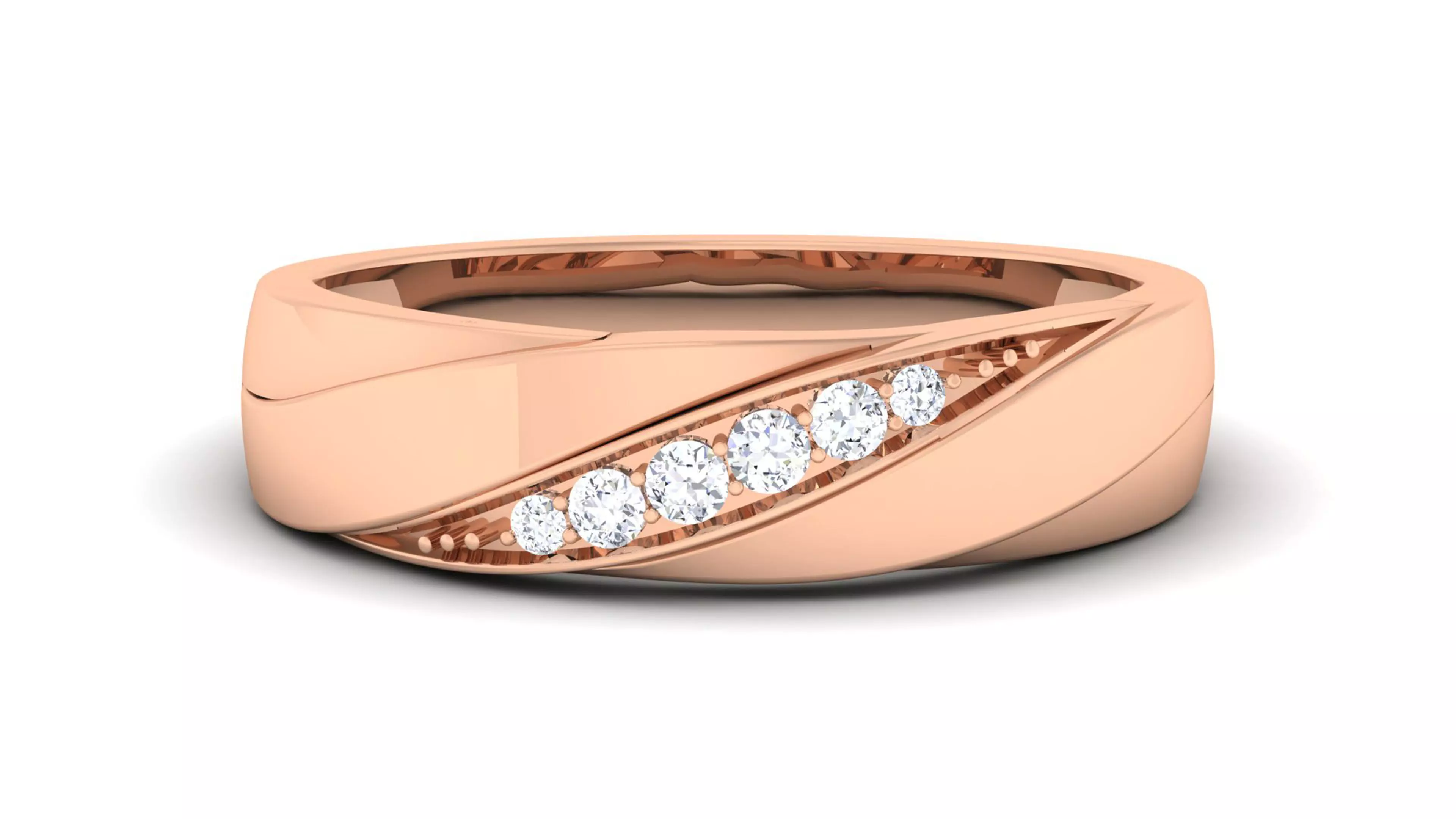 Couple Band Ring 3dm render detail  3D print model_0