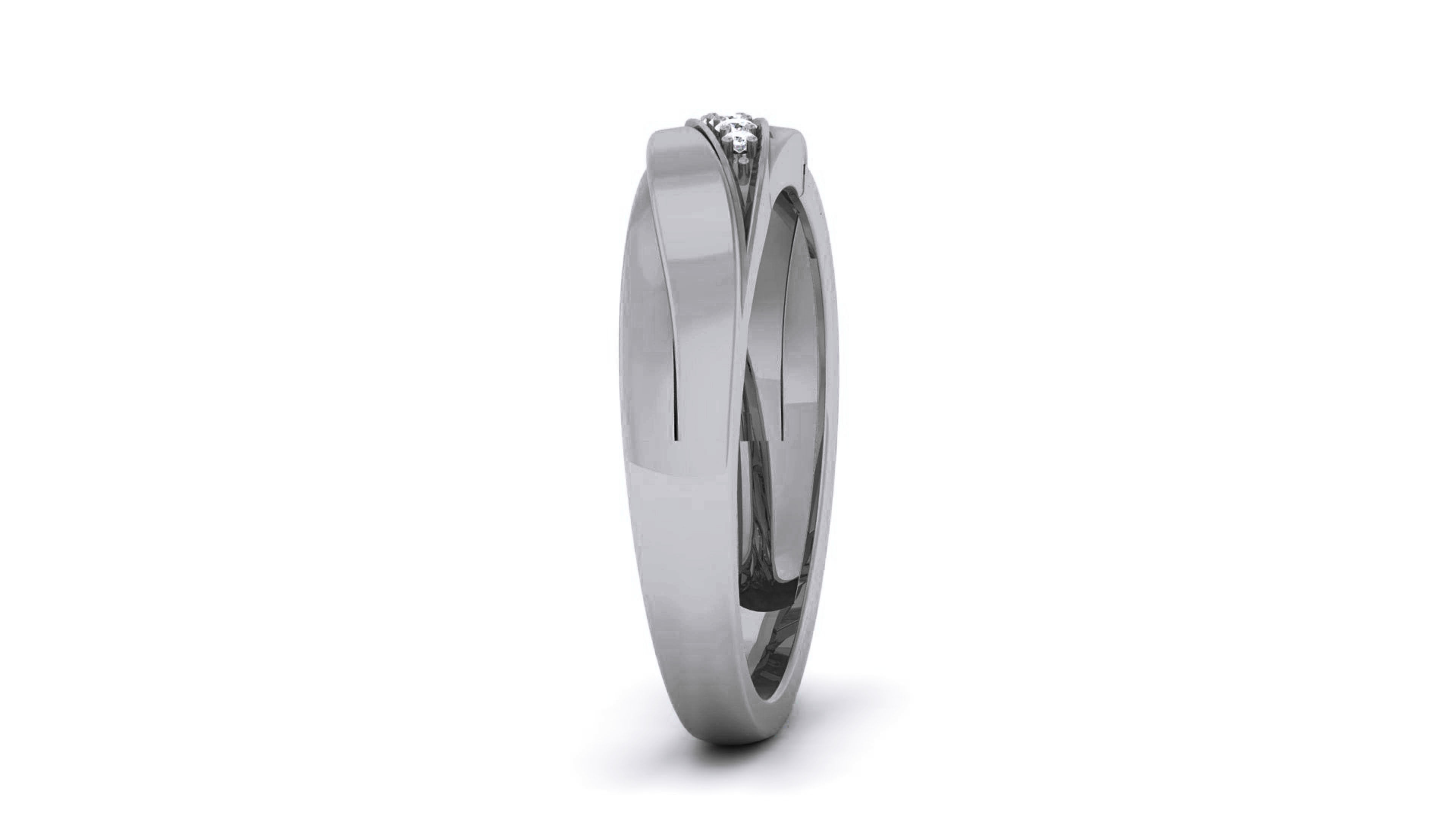 Couple Band Ring 3dm render detail  3D print model_21