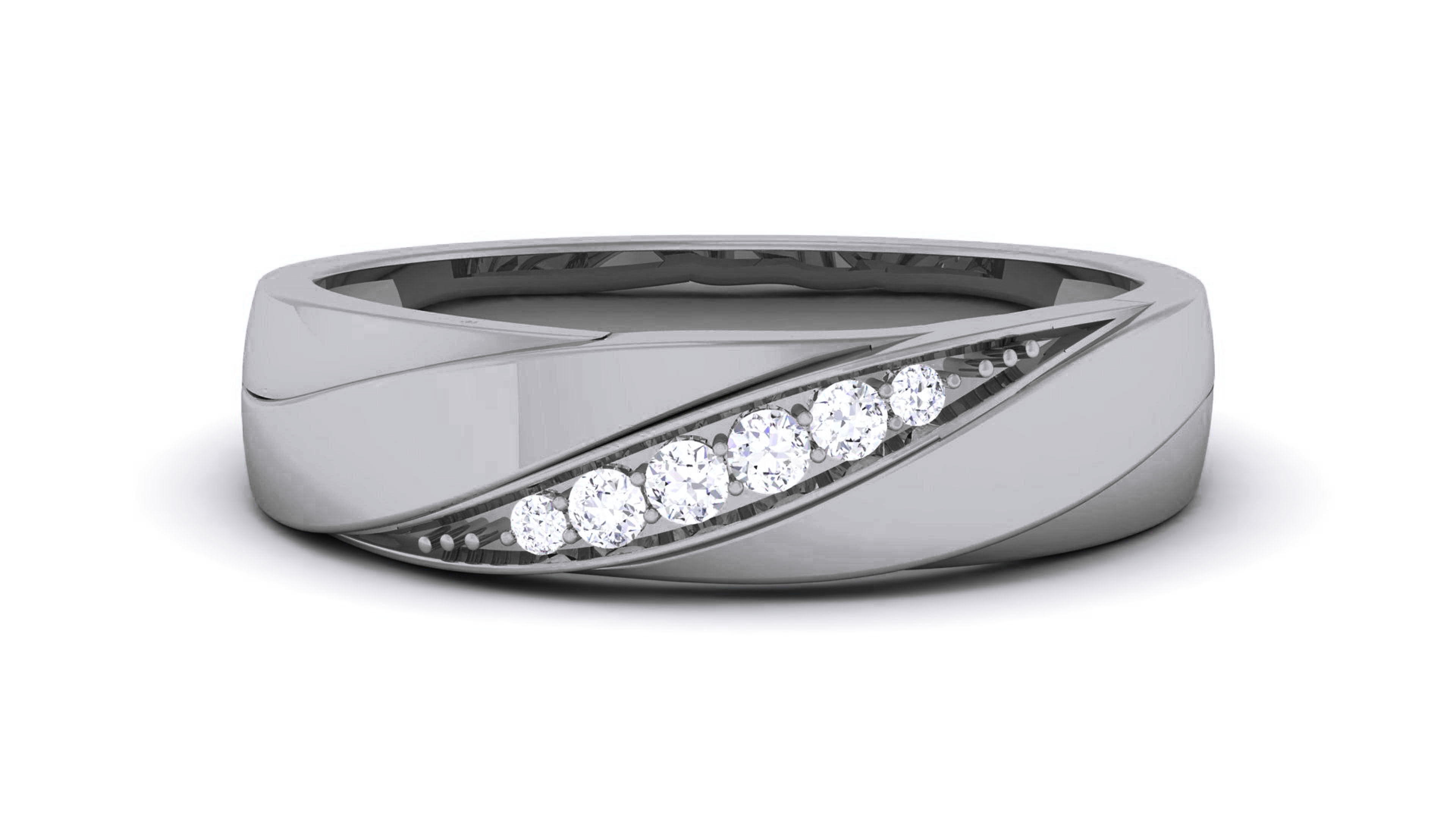 Couple Band Ring 3dm render detail  3D print model_13