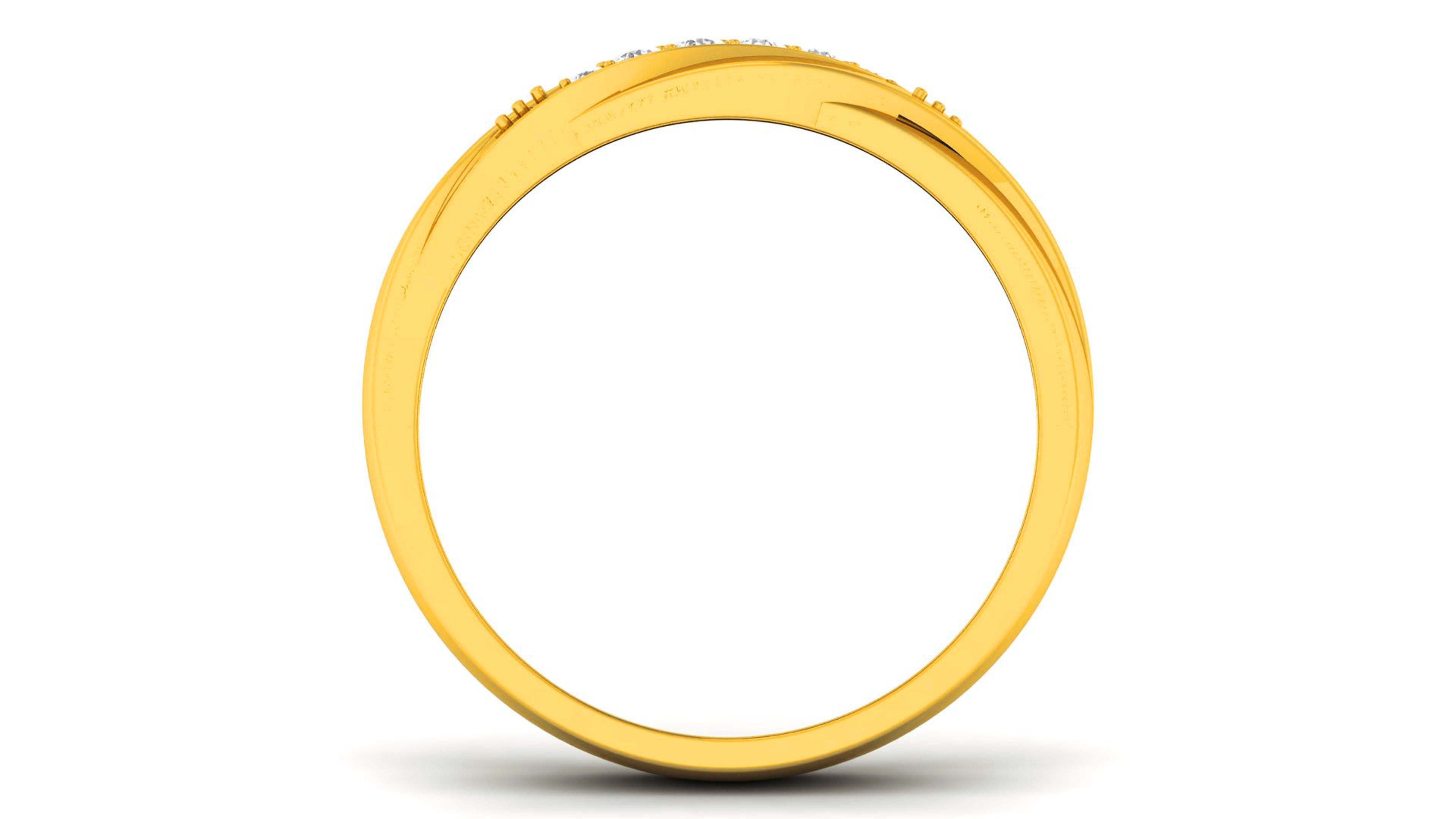 Couple Band Ring 3dm render detail  3D print model_5