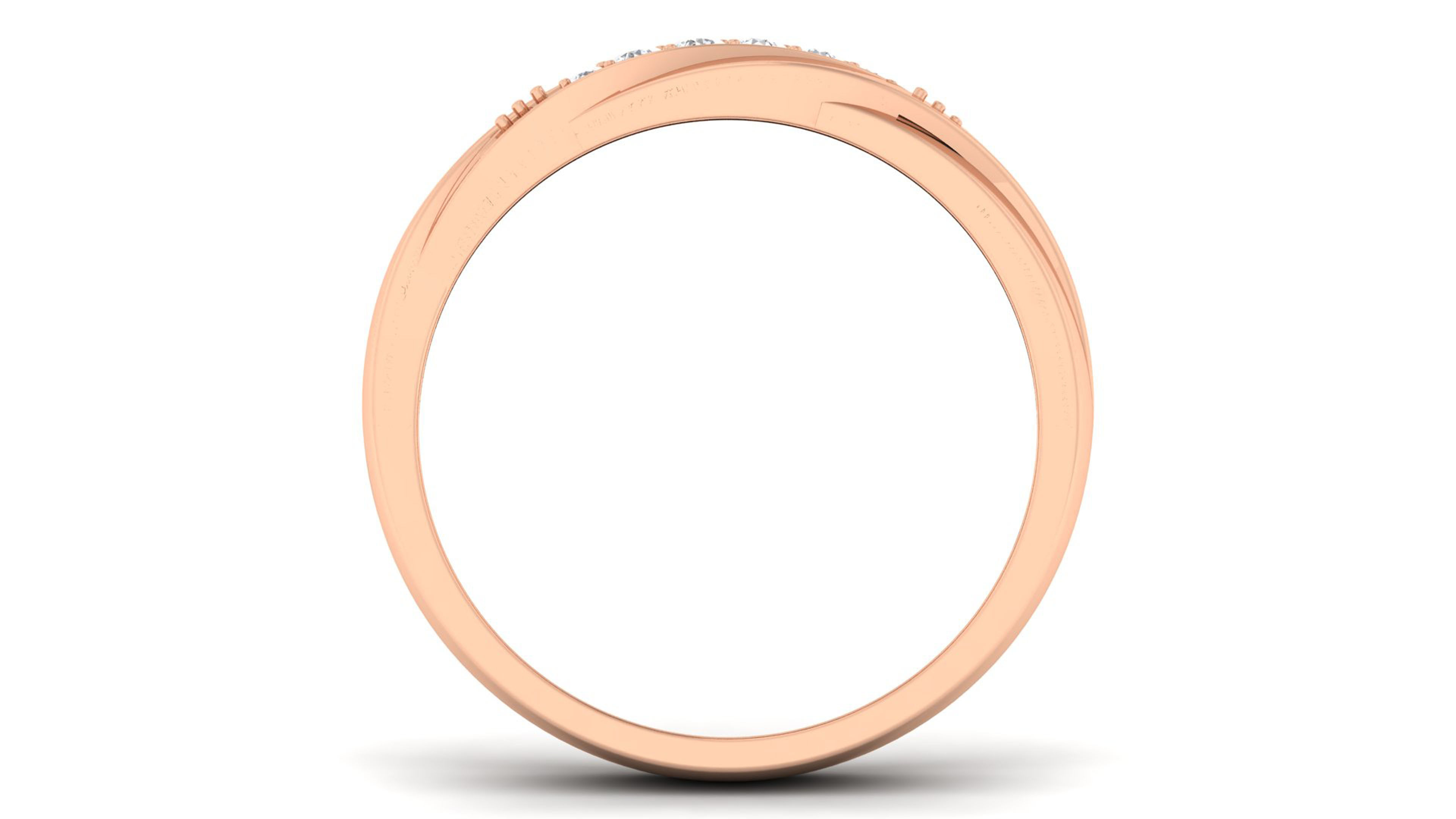 Couple Band Ring 3dm render detail  3D print model_4