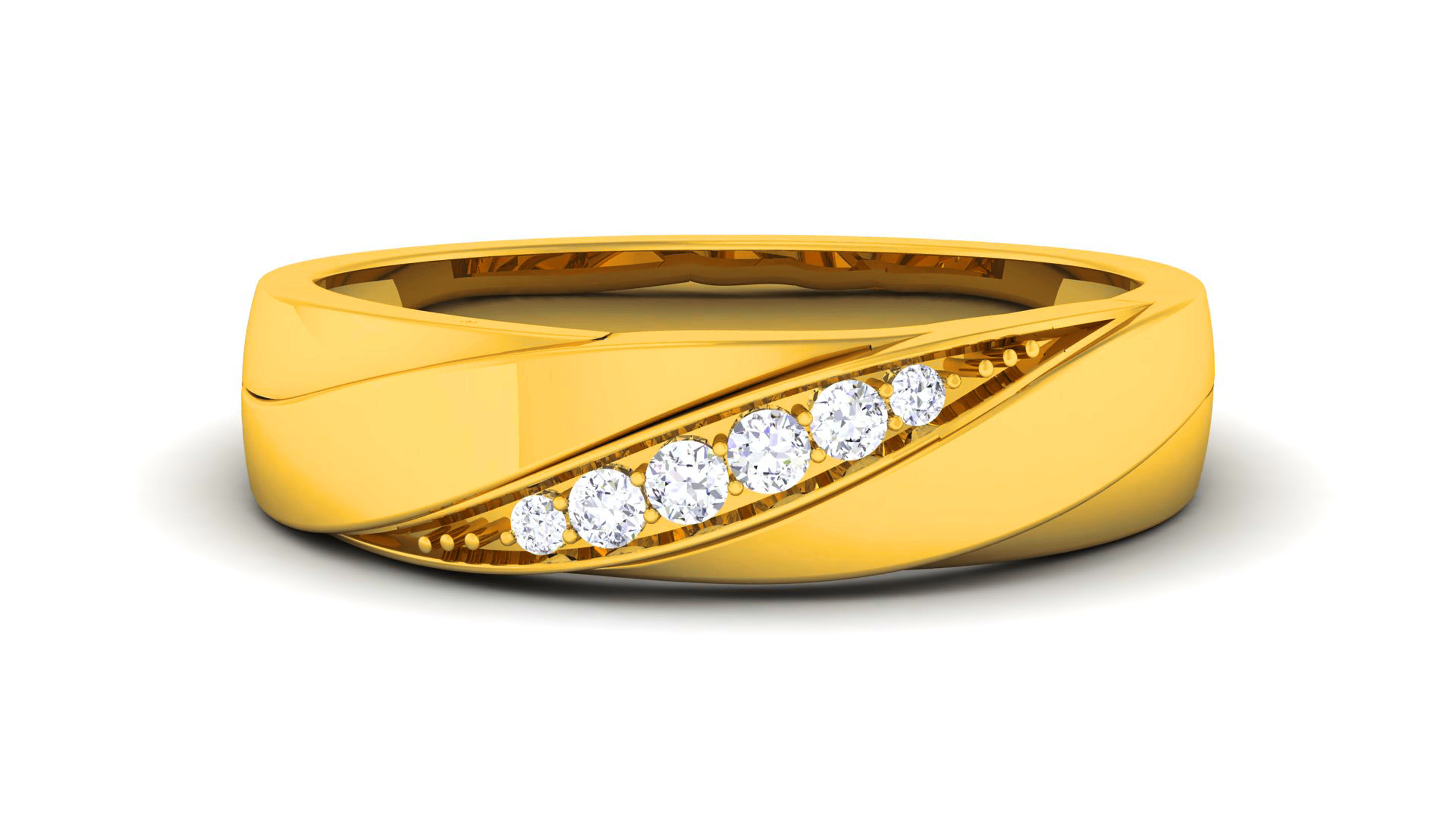 Couple Band Ring 3dm render detail  3D print model_12