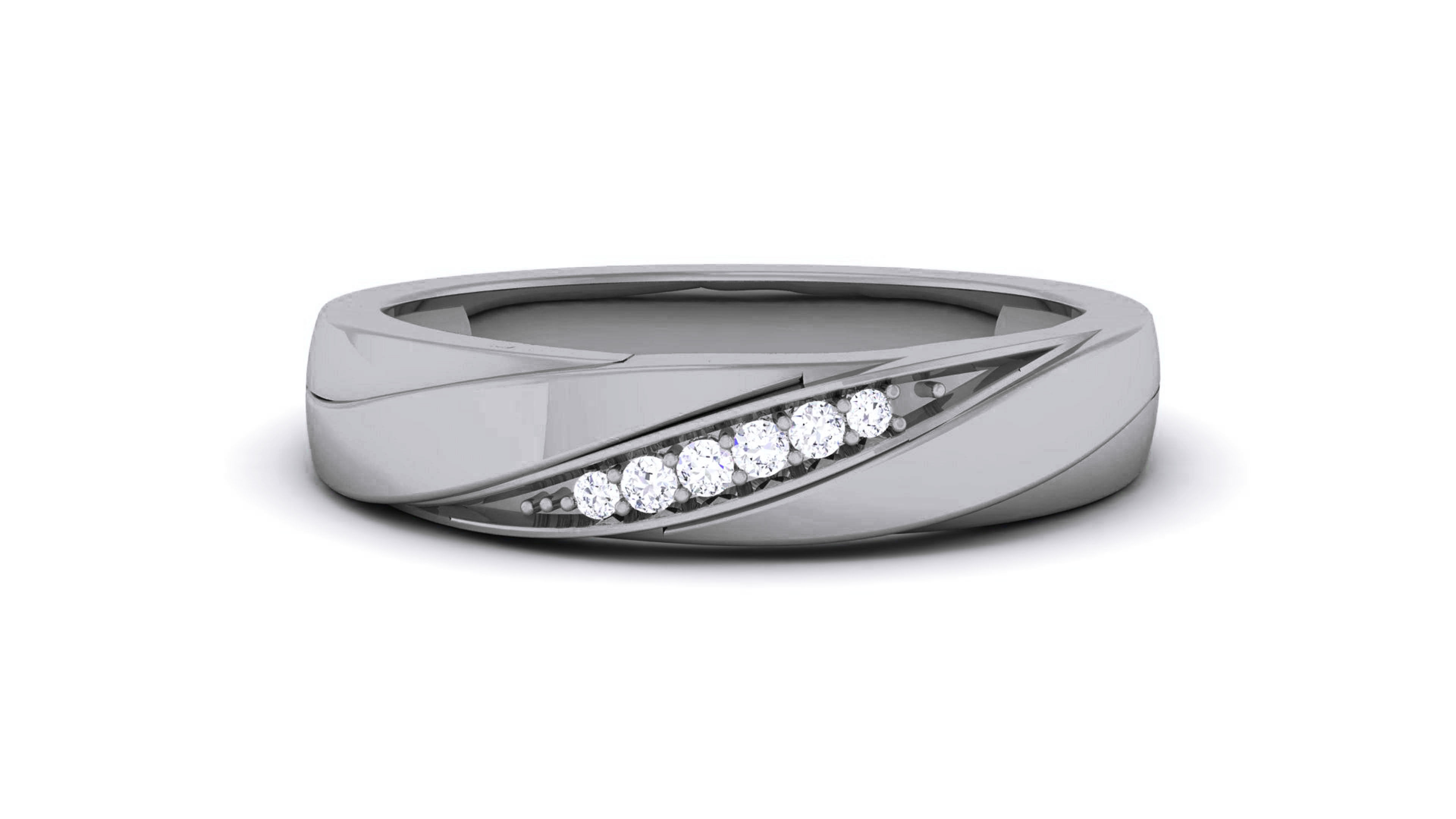 Couple Band Ring 3dm render detail  3D print model_24