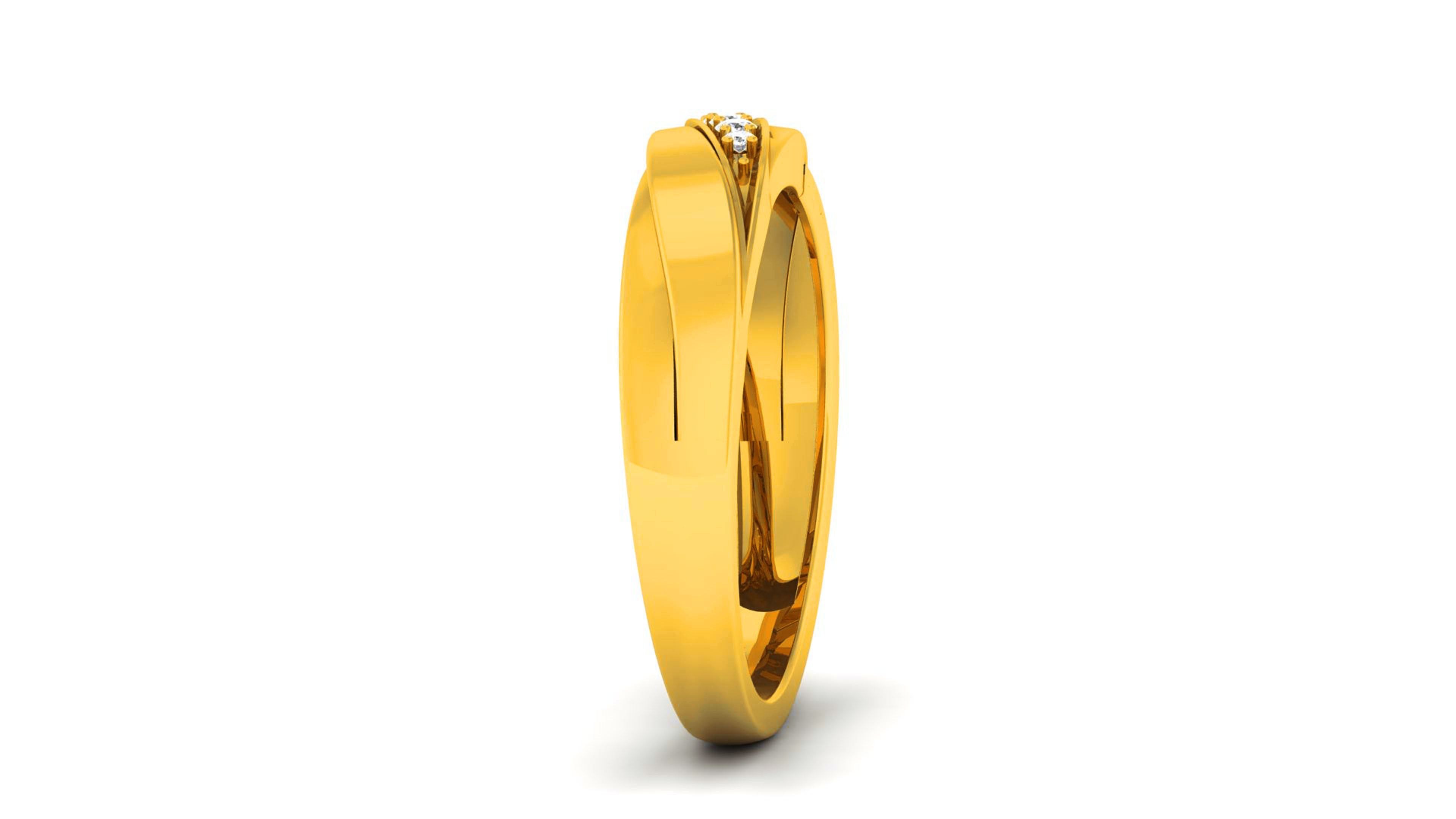 Couple Band Ring 3dm render detail  3D print model_22