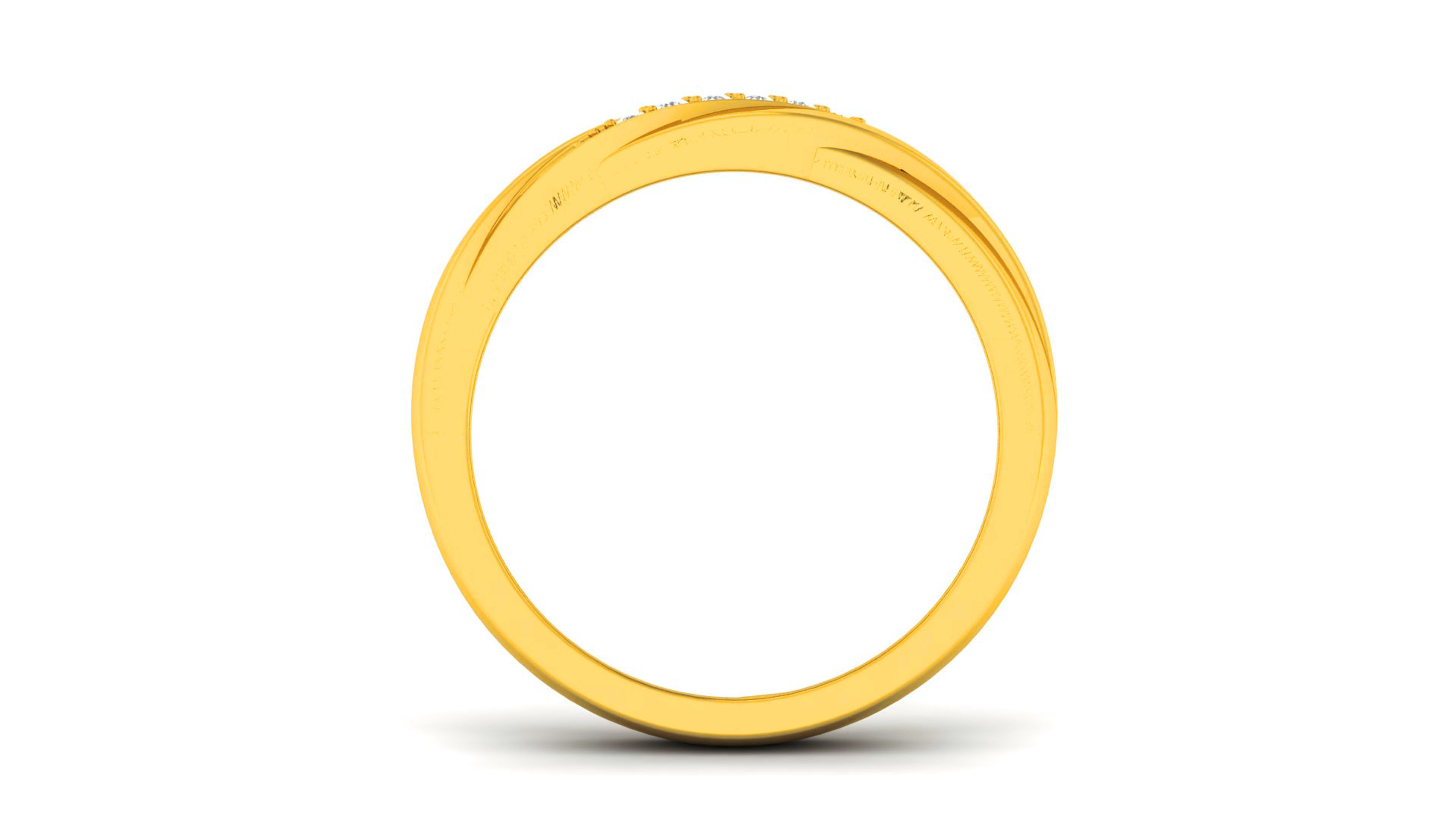 Couple Band Ring 3dm render detail  3D print model_16