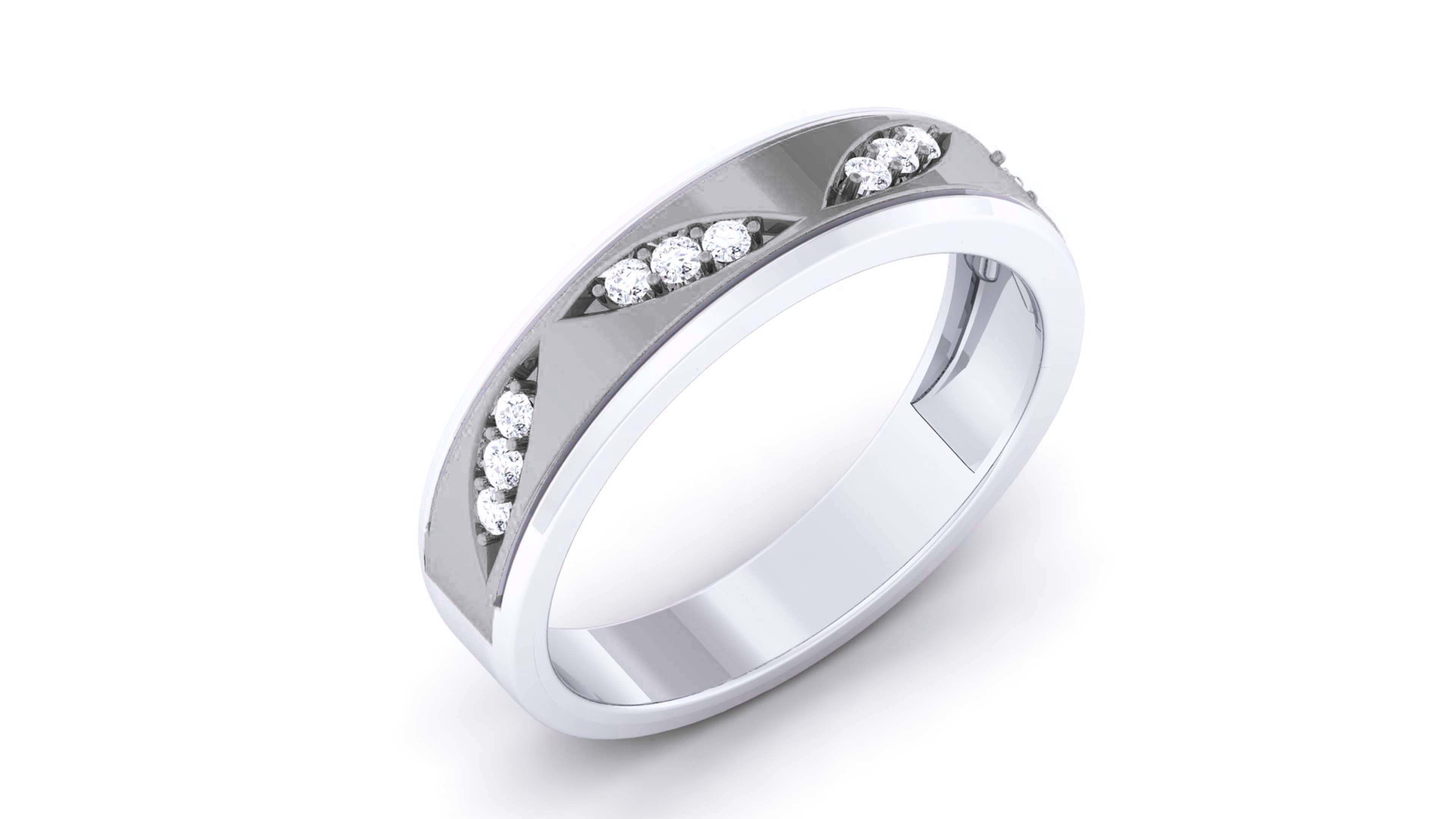 Couple Band Ring 3dm render detail  3D print model_19