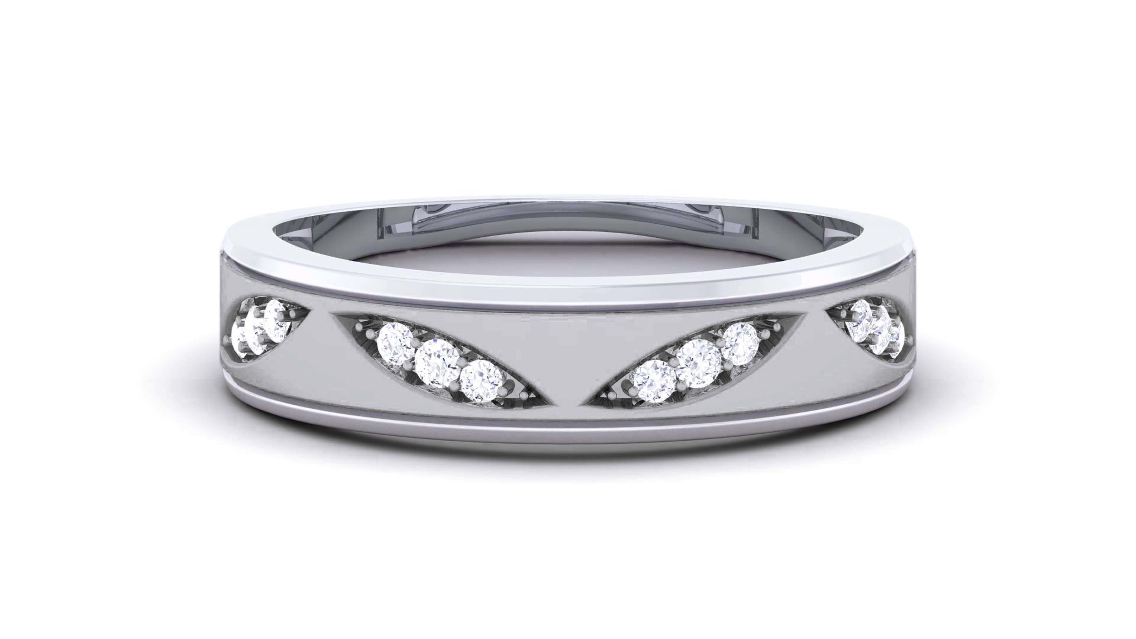 Couple Band Ring 3dm render detail  3D print model_13