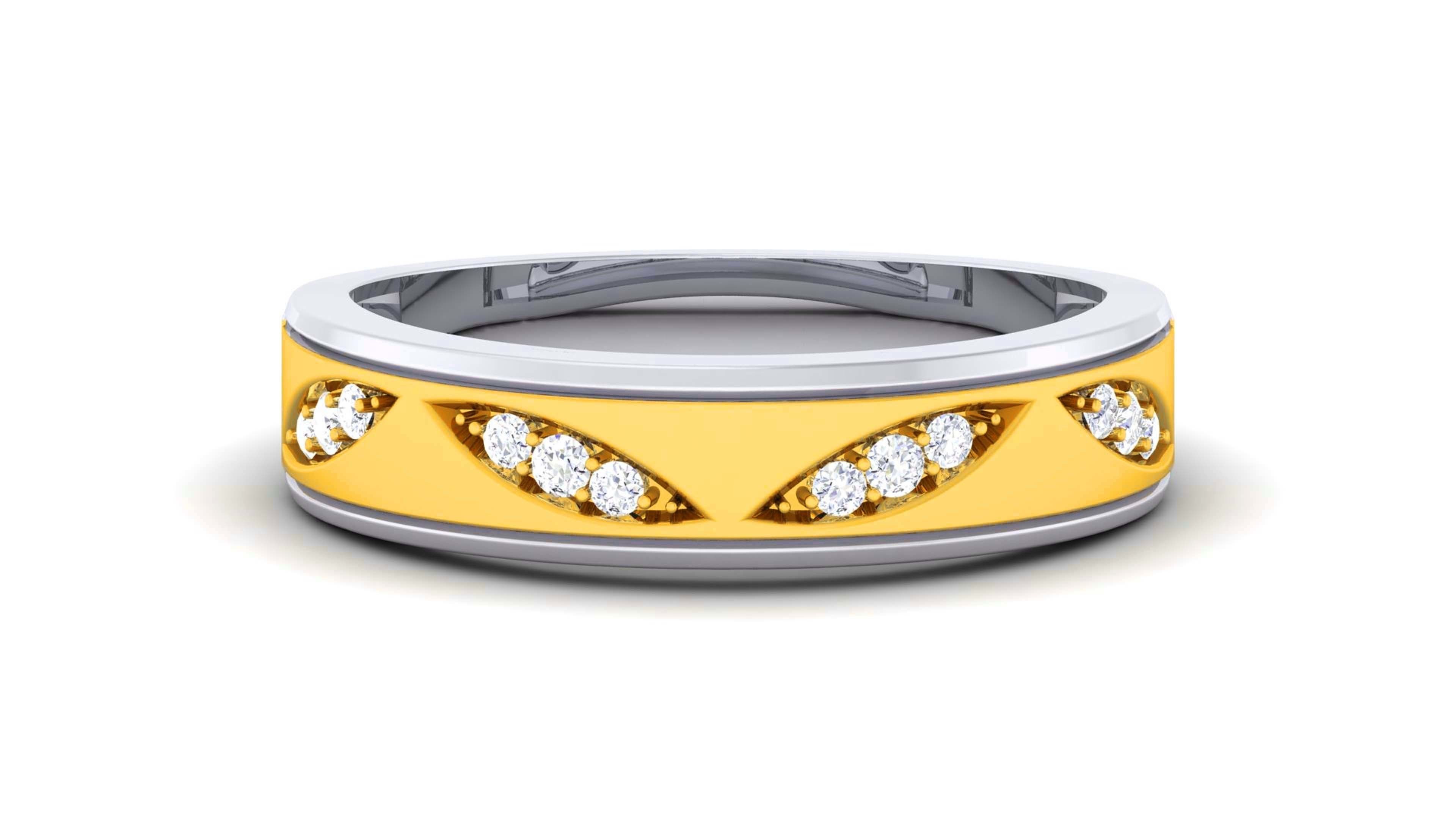 Couple Band Ring 3dm render detail  3D print model_12