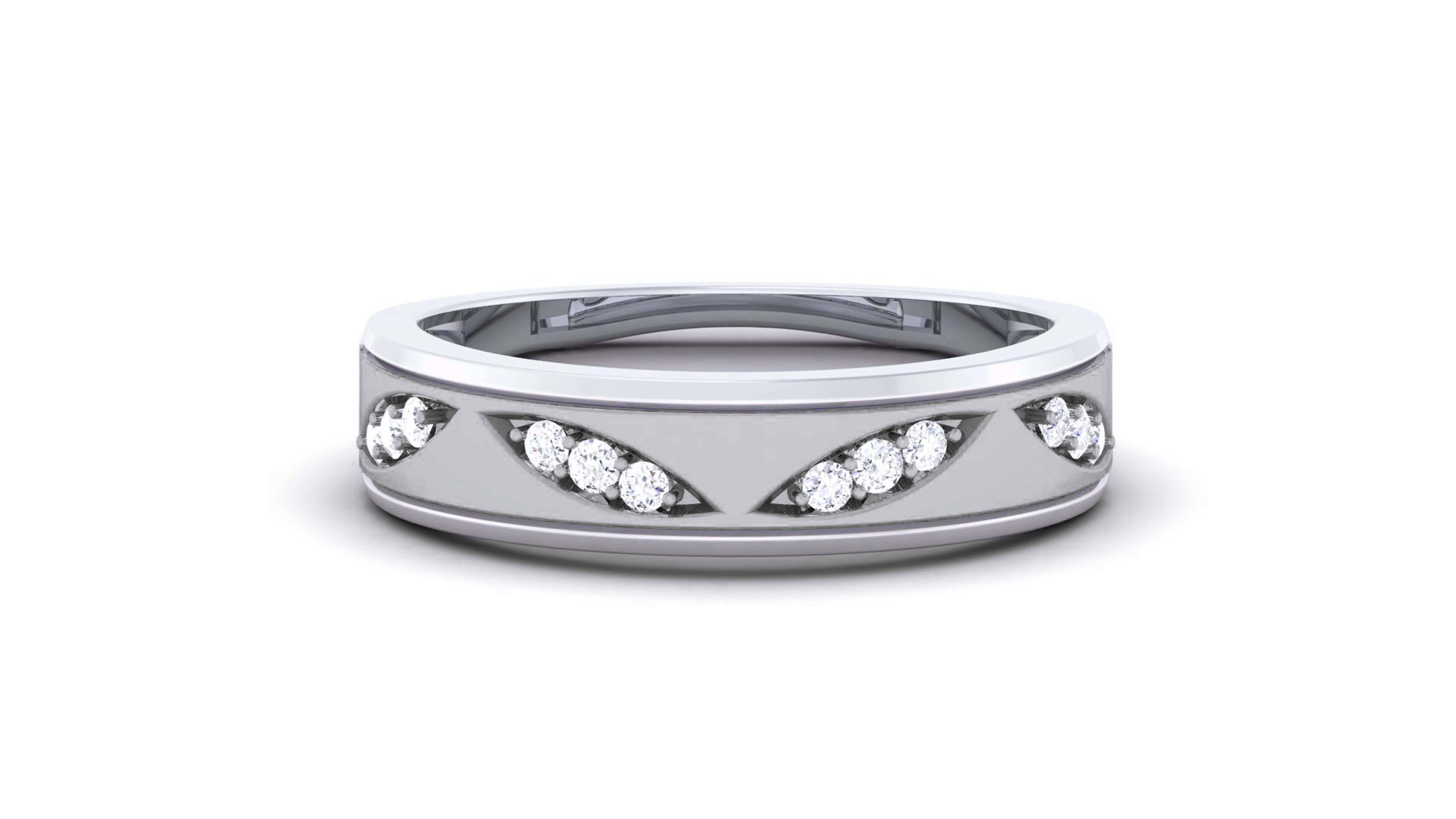 Couple Band Ring 3dm render detail  3D print model_24