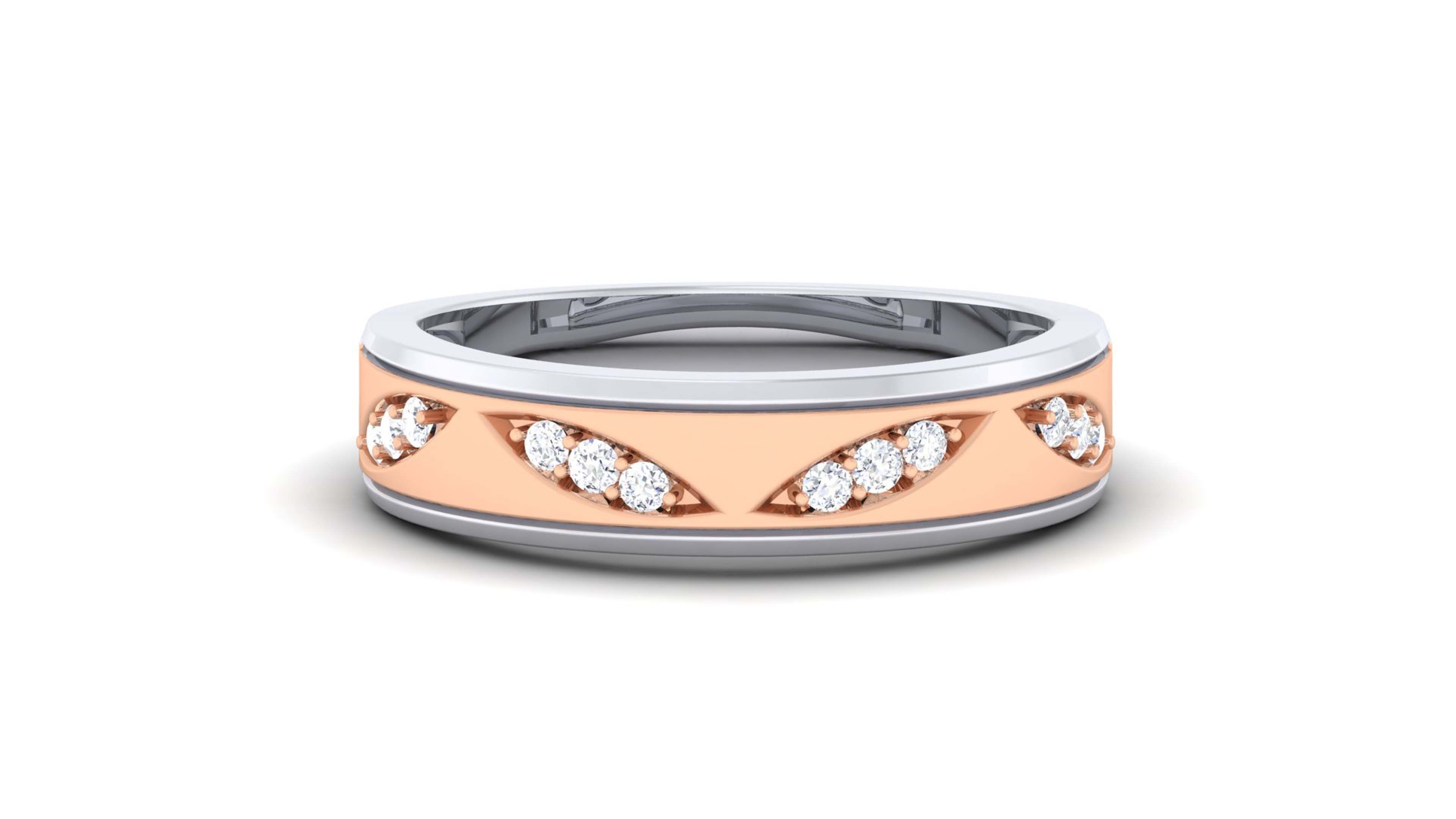 Couple Band Ring 3dm render detail  3D print model_23