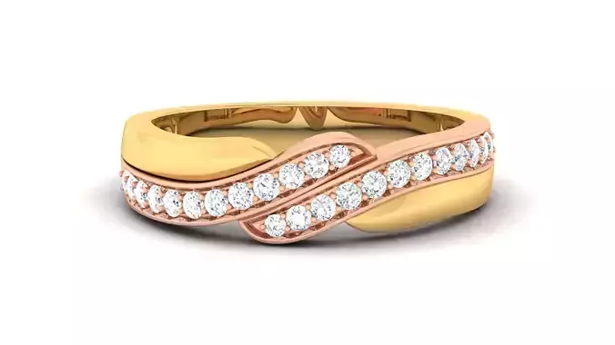 Couple Band Ring 3dm render detail 