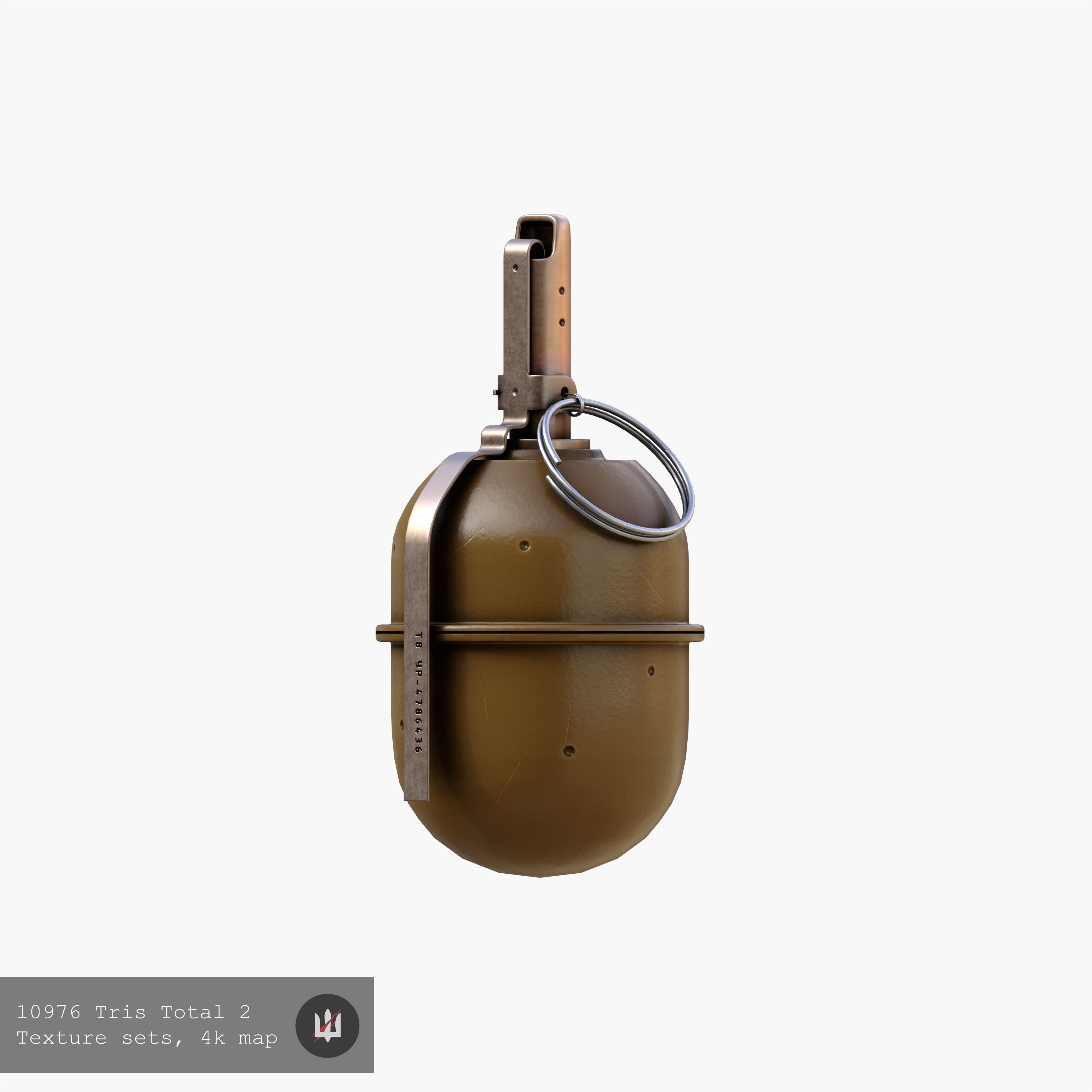 Soviet hand Grenade RGD-5 Low-poly 3D model Low-poly 3D model_4