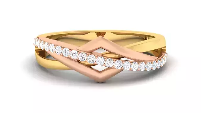 Couple Band Ring 3dm render detail 