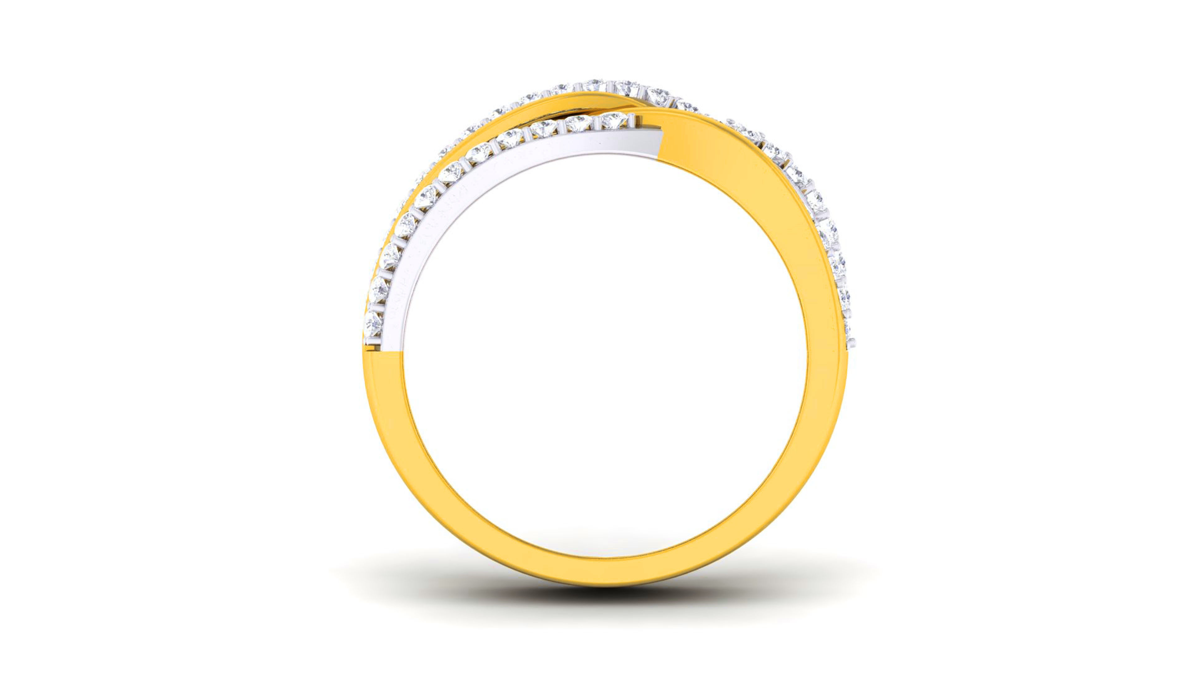 Couple Band Ring 3dm render detail 3D print model_15