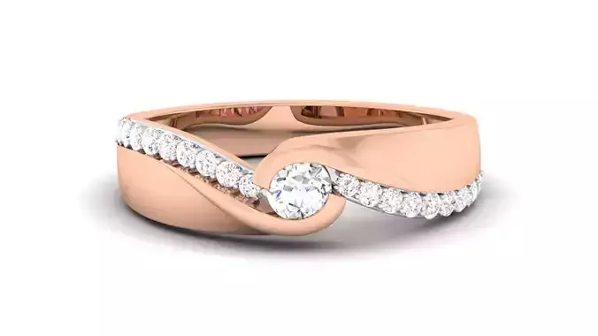 Couple Band Ring 3dm render detail 