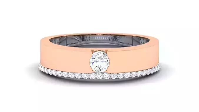 Couple Band Ring 3dm render detail 