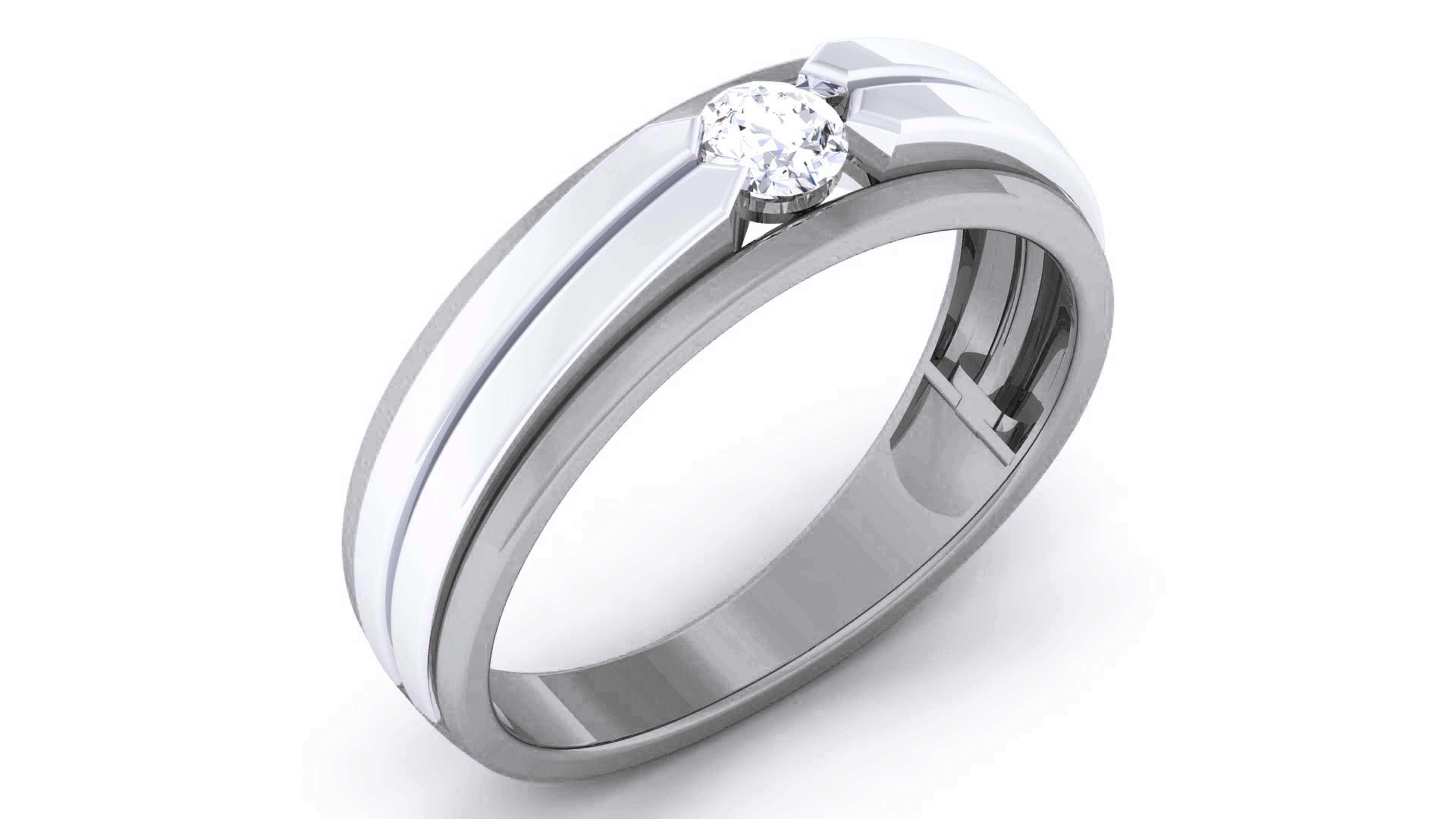 Couple Band Ring 3dm render detail 3D print model_8