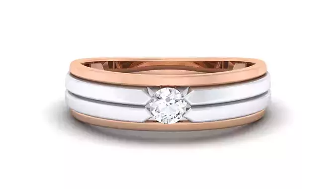 Couple Band Ring 3dm render detail 