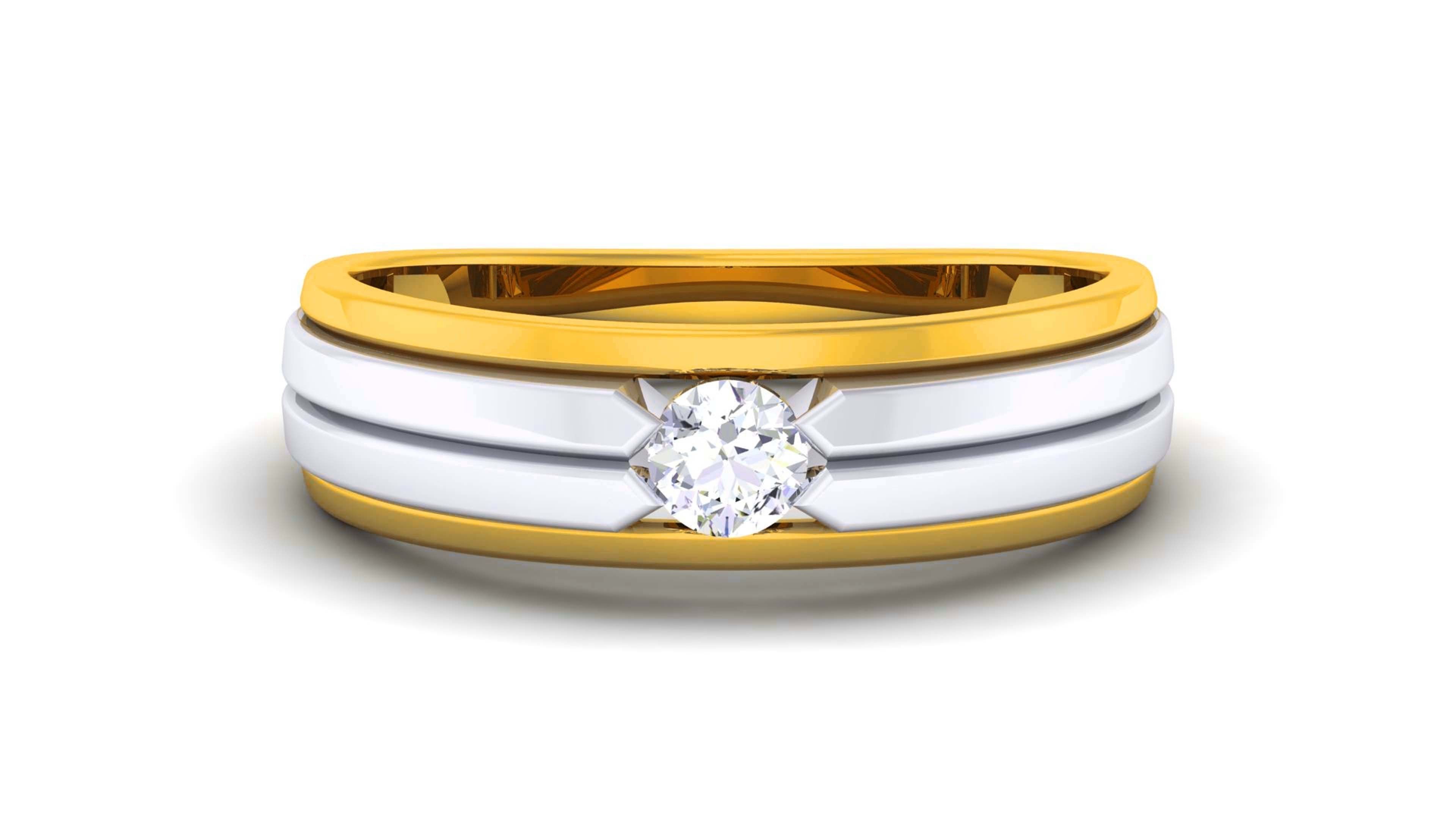 Couple Band Ring 3dm render detail 3D print model_12