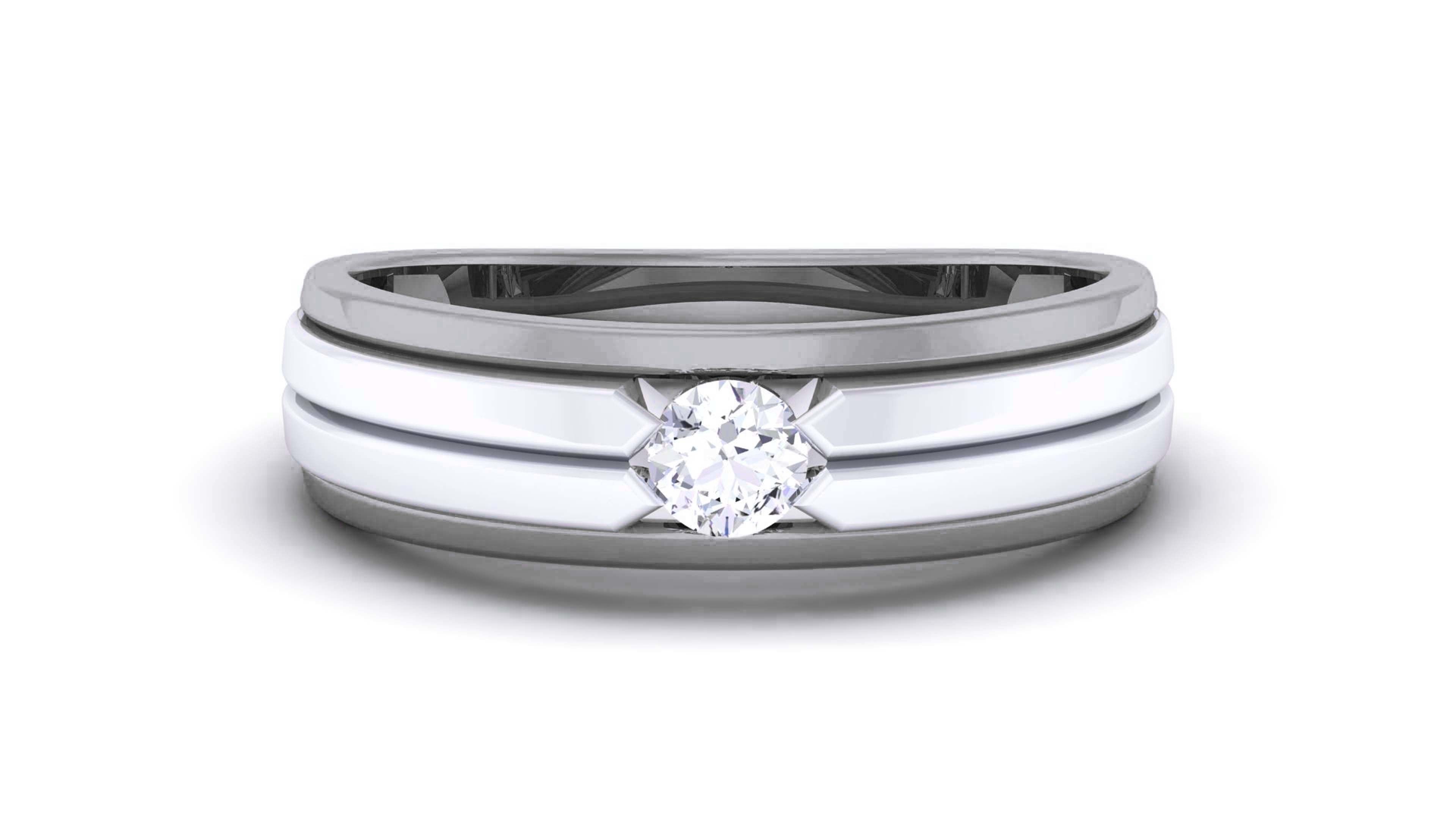 Couple Band Ring 3dm render detail 3D print model_13