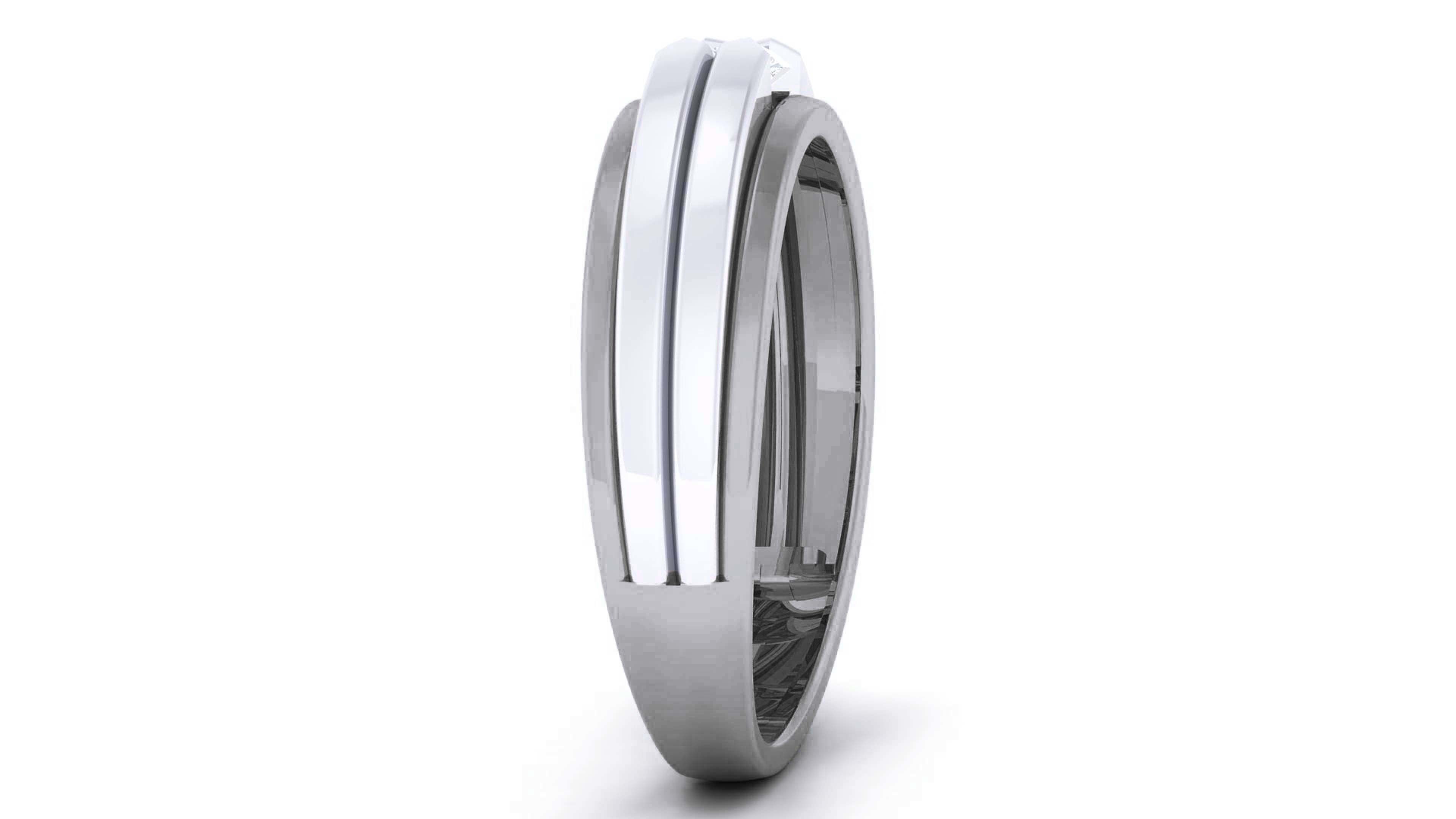 Couple Band Ring 3dm render detail 3D print model_11