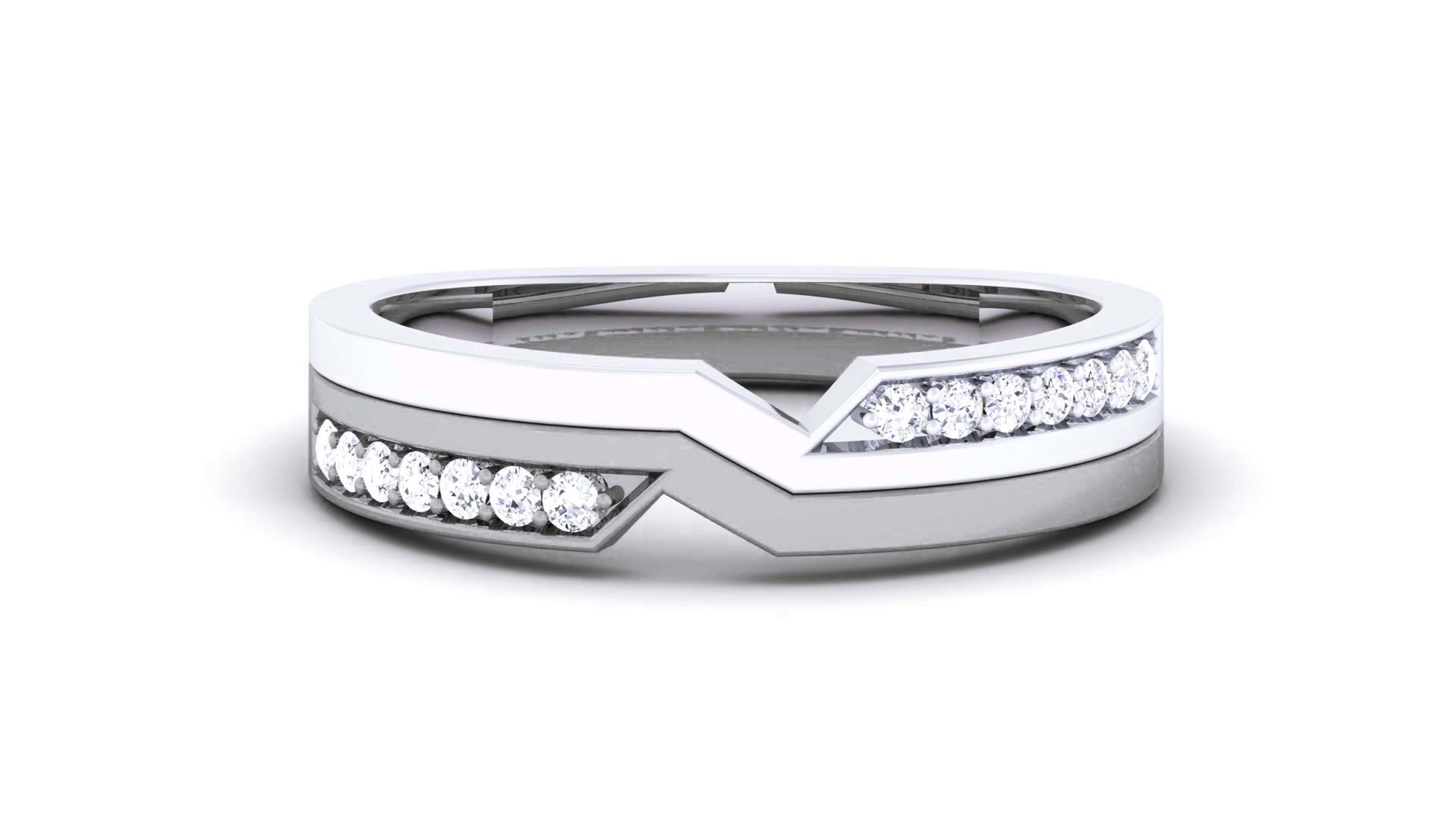 Couple Band Ring 3dm render detail  3D print model_25