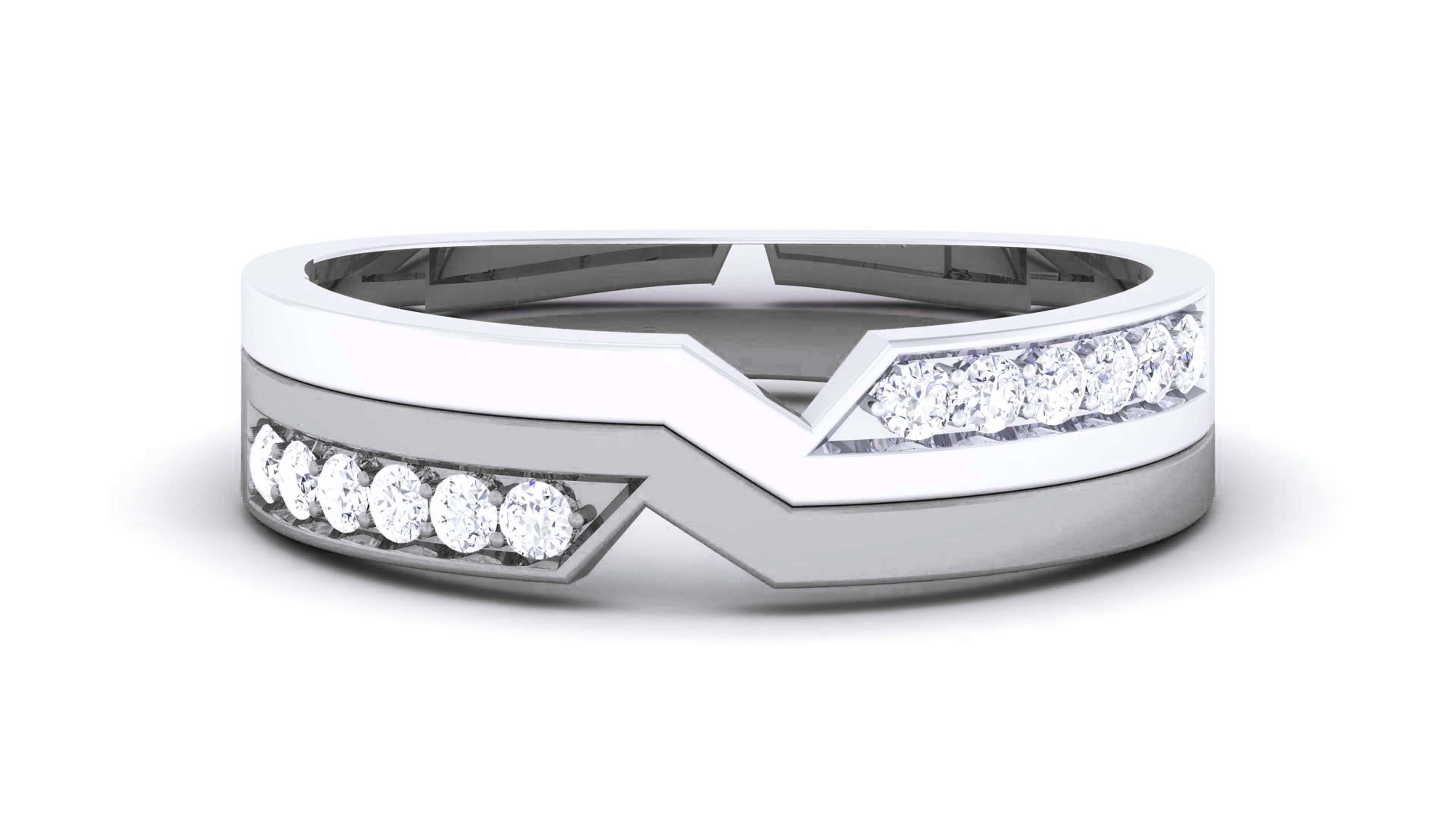 Couple Band Ring 3dm render detail  3D print model_13