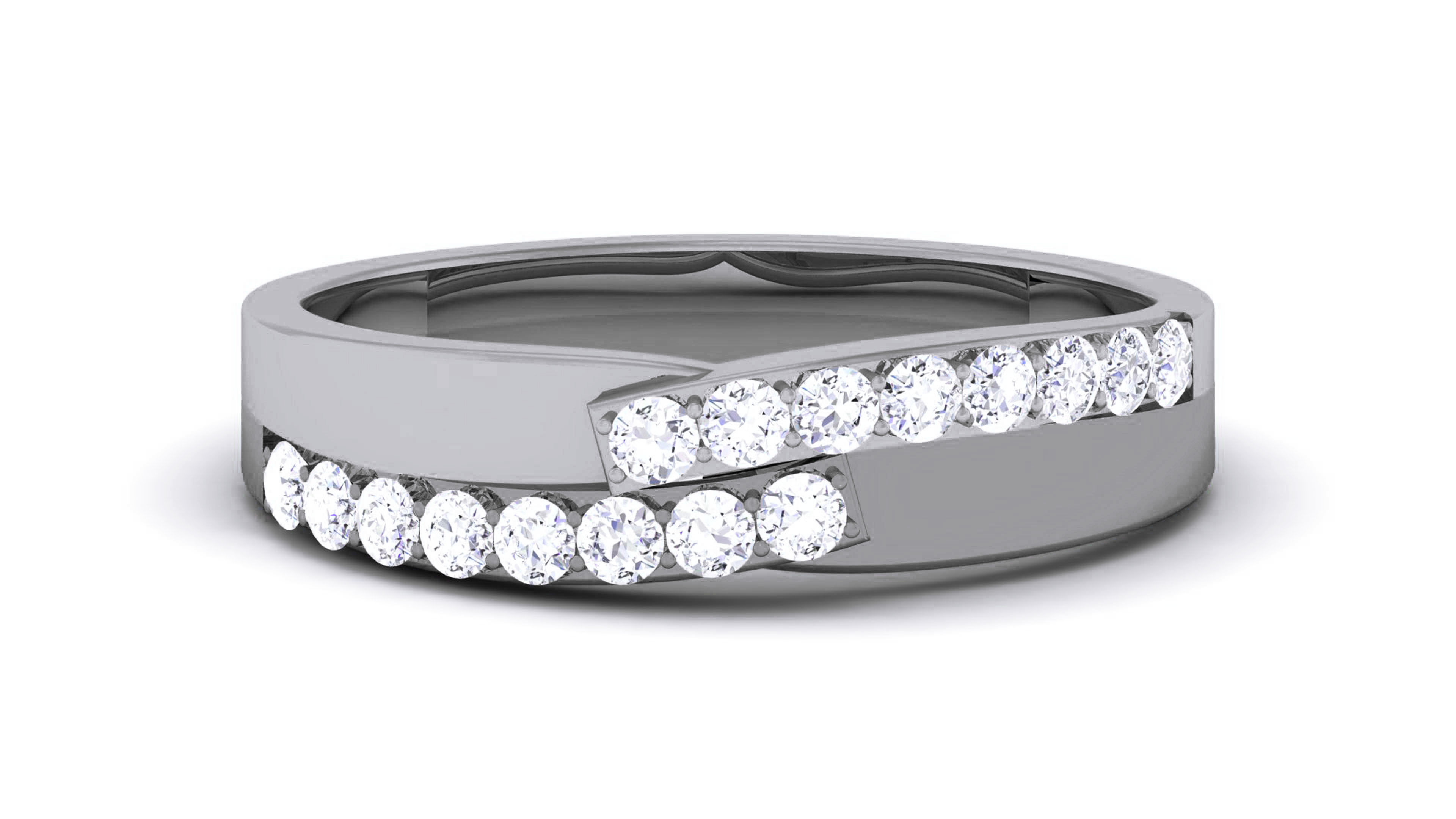 Couple Band Ring 3dm render detail  3D print model_13