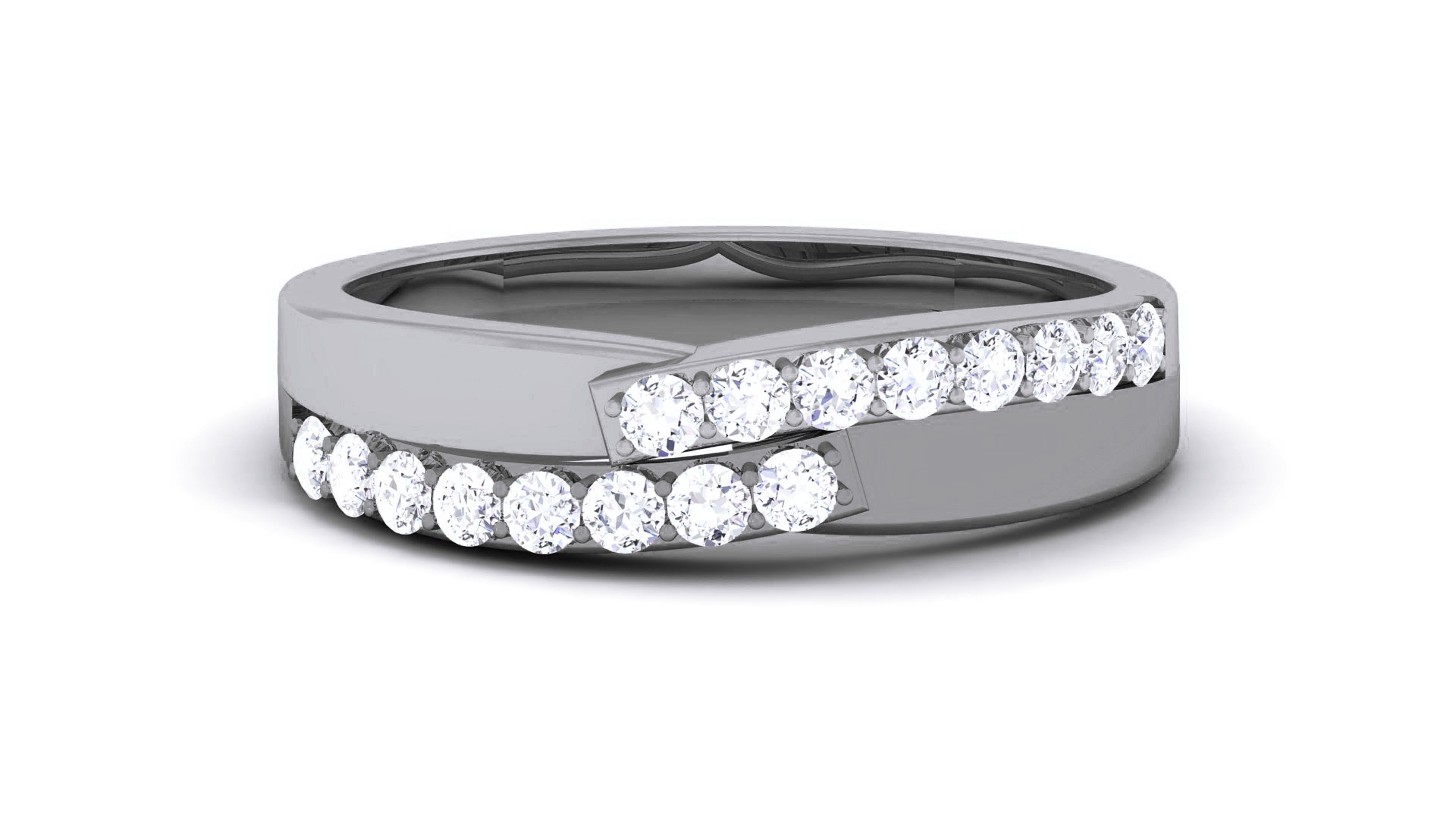 Couple Band Ring 3dm render detail  3D print model_25