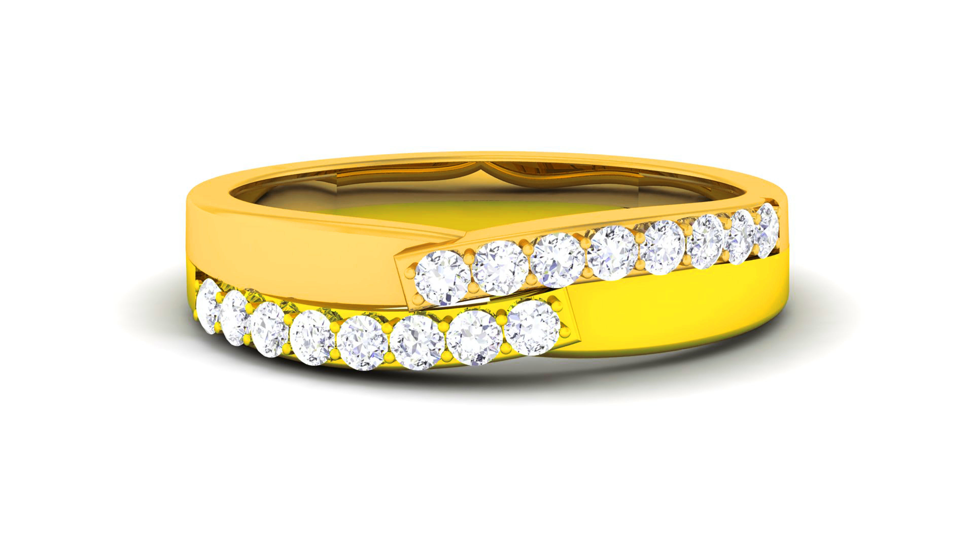Couple Band Ring 3dm render detail  3D print model_24