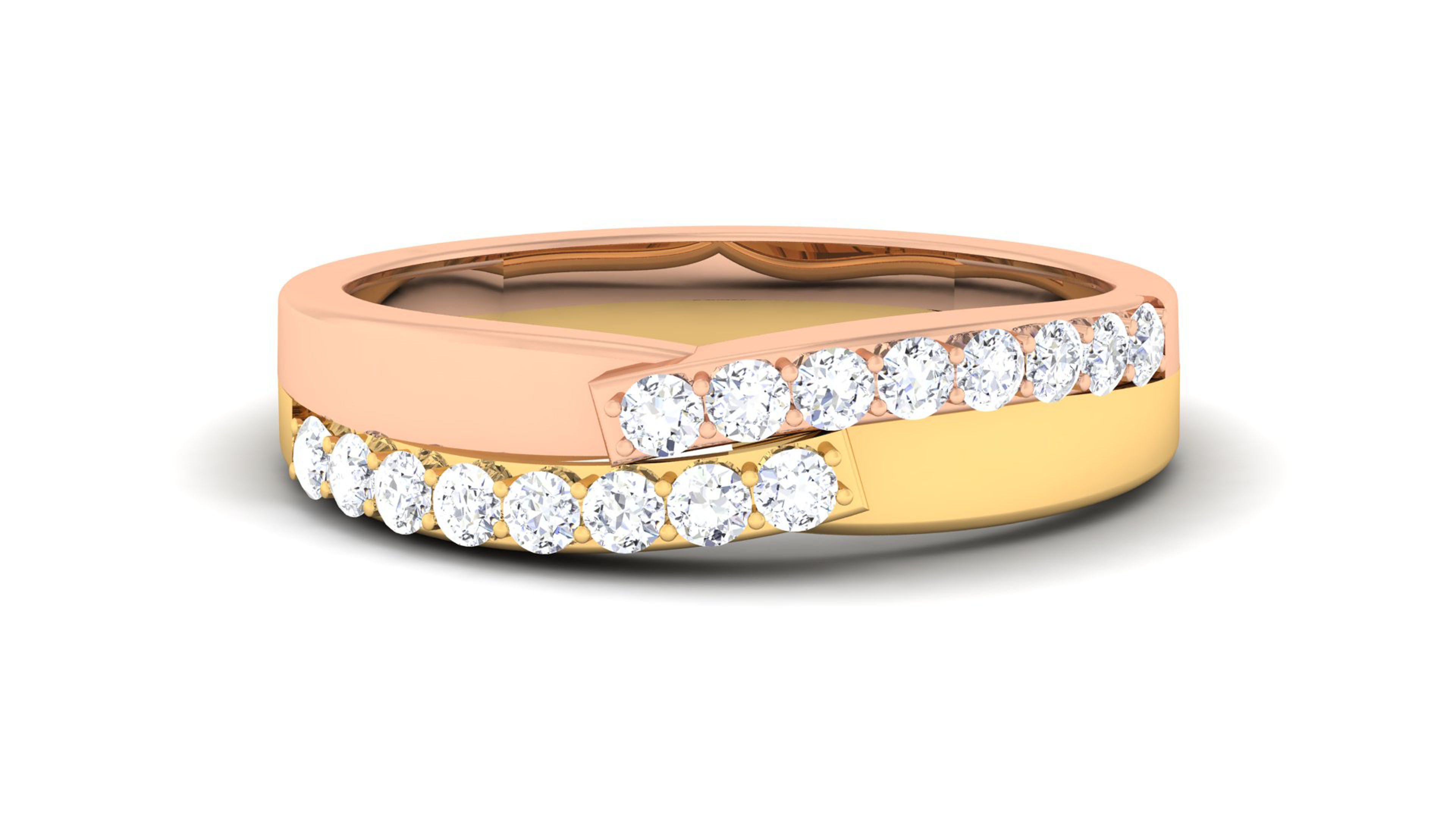 Couple Band Ring 3dm render detail  3D print model_23