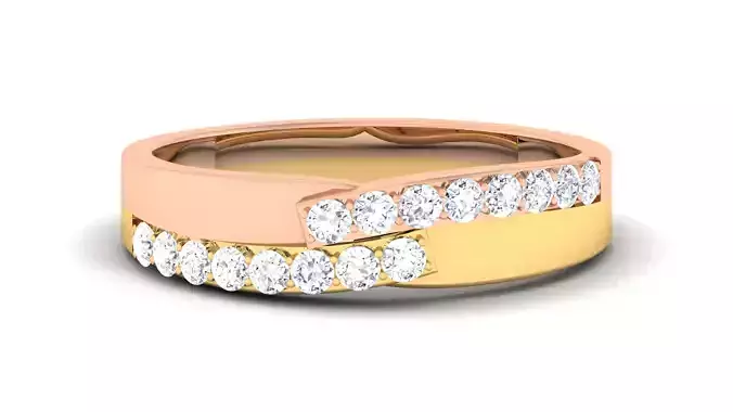 Couple Band Ring 3dm render detail 