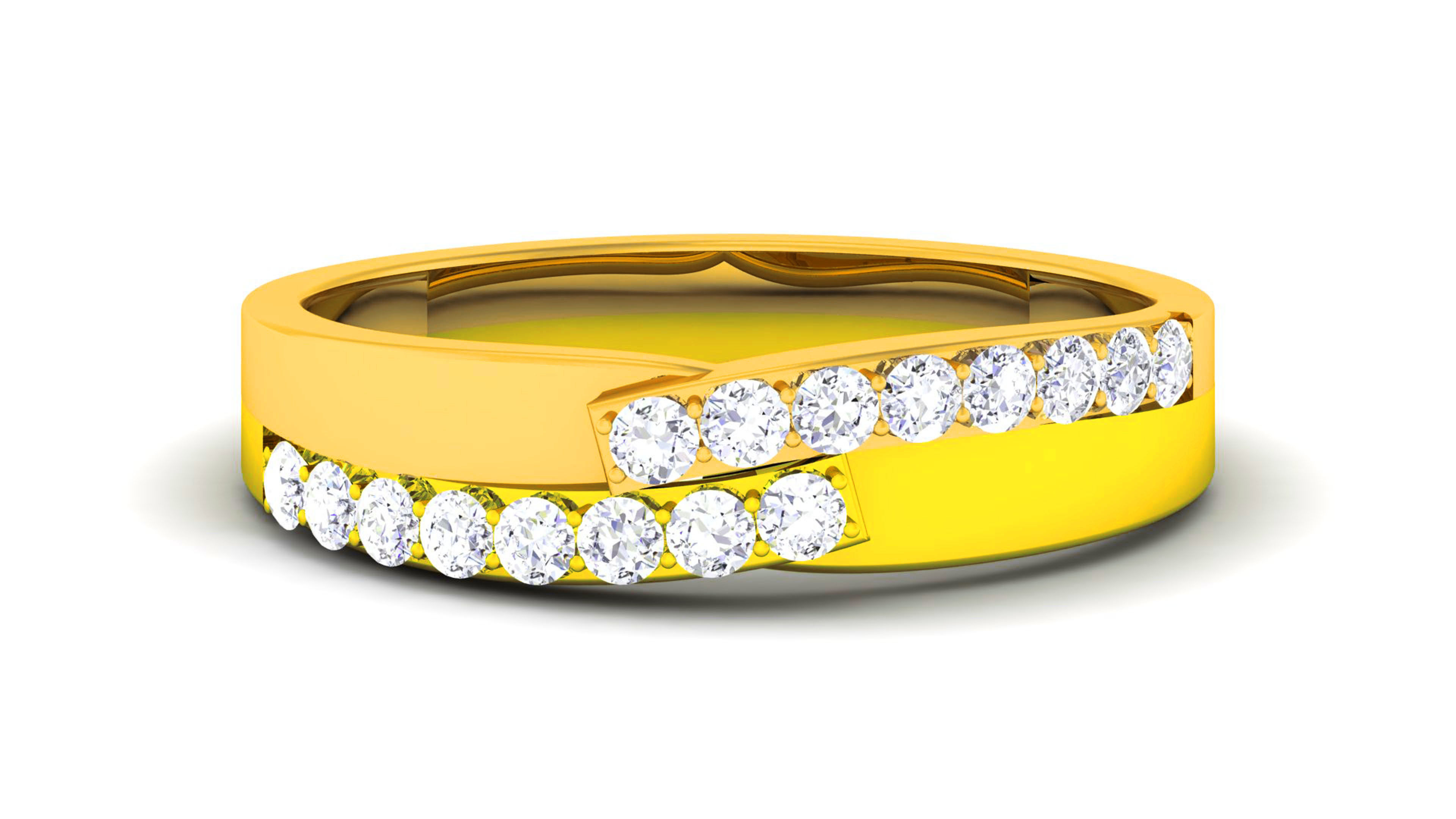 Couple Band Ring 3dm render detail  3D print model_12