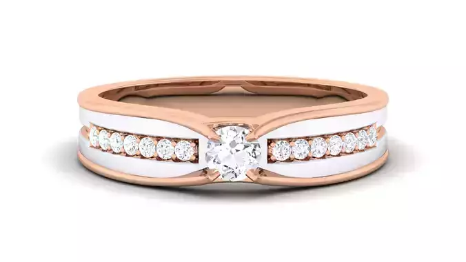 Couple Band Ring 3dm render detail 