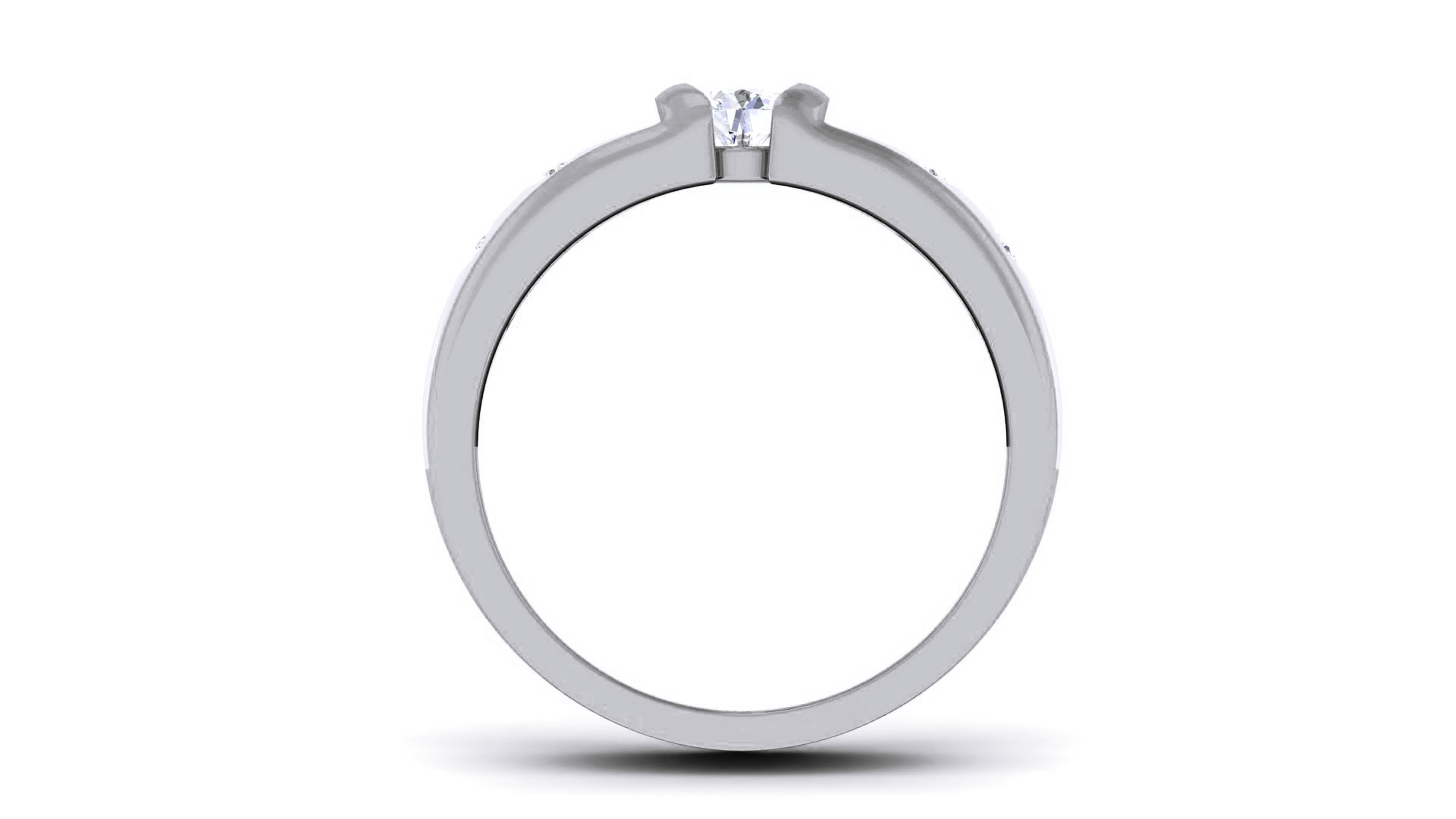 Couple Band Ring 3dm render detail 3D print model_16