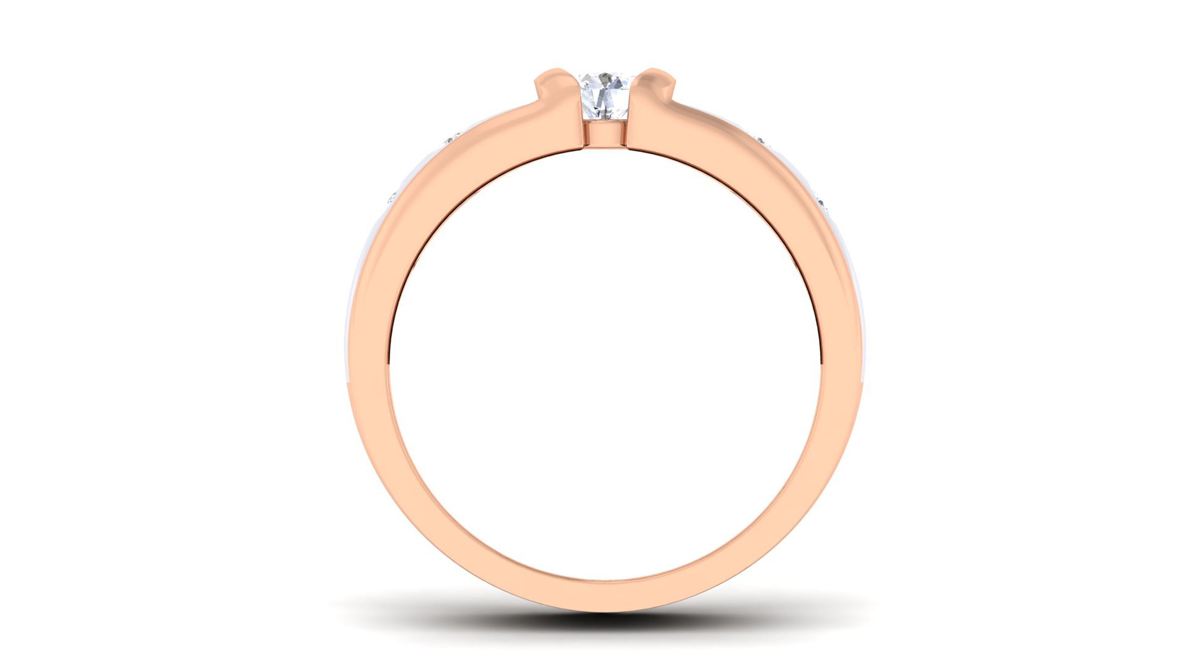 Couple Band Ring 3dm render detail 3D print model_14