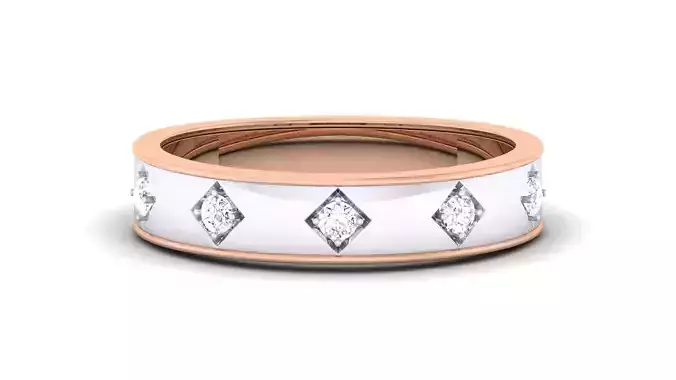 Couple Band Ring 3dm render detail 