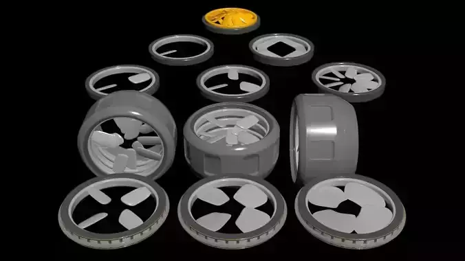 Modular - Rim Driven - Electric Thruster 02 - Concept 3D print model