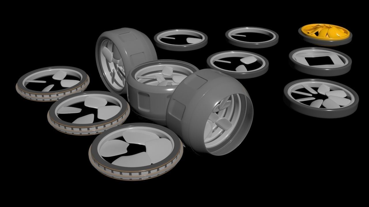 Modular - Rim Driven - Electric Thruster 02 - Concept 3D model 3D ...