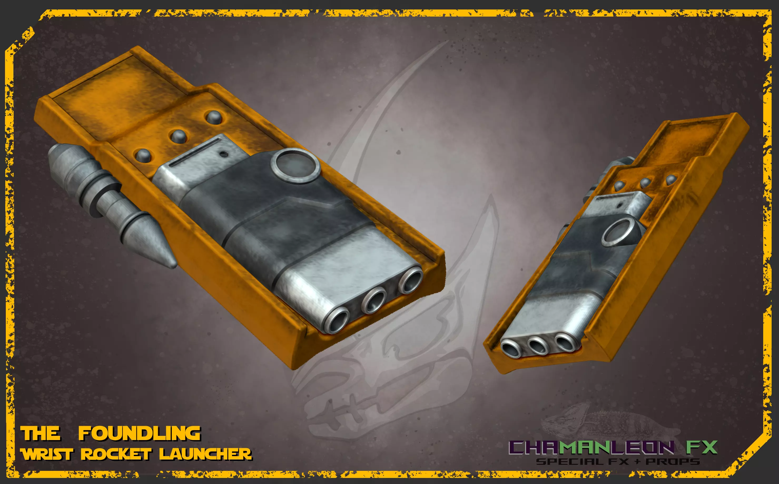 The Foundling Wrist Rockets Mandalorian Cosplay 3D print model