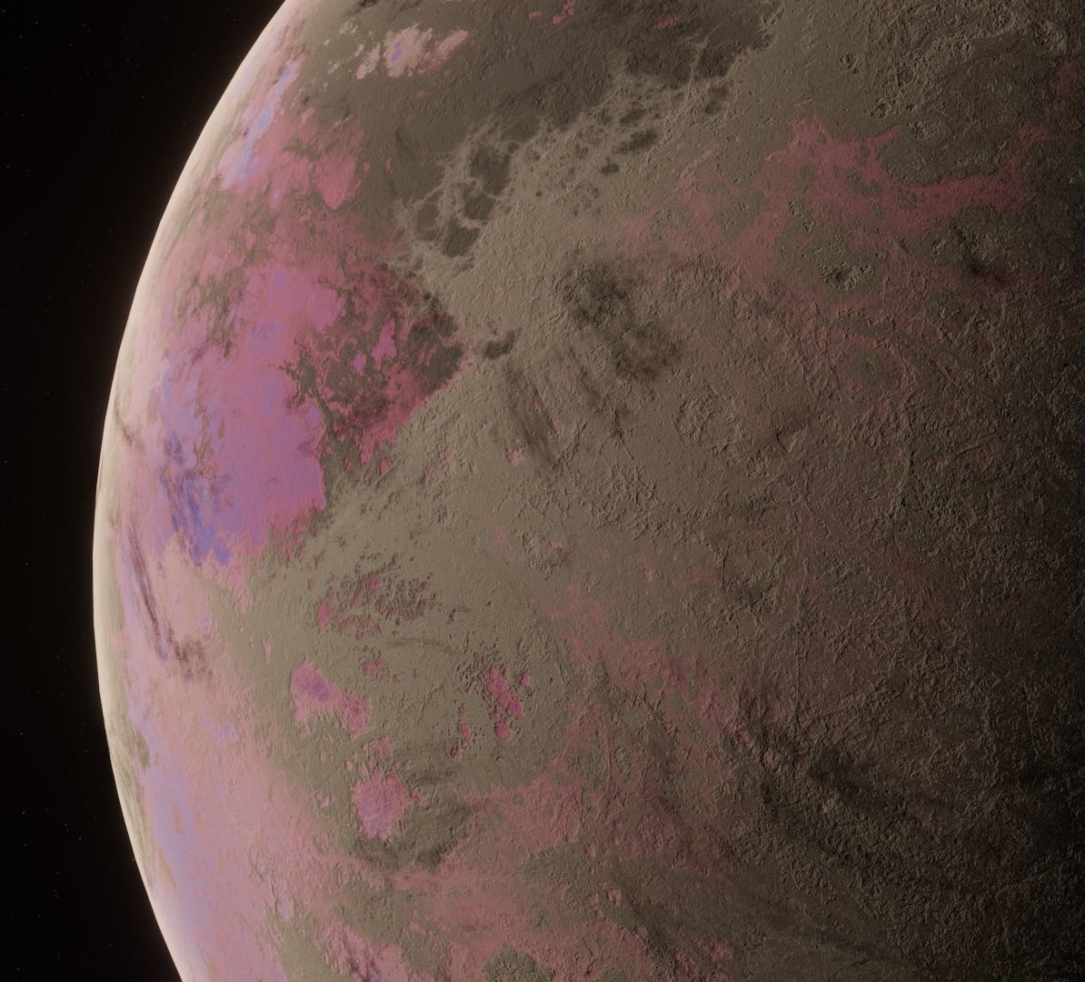 Planet Space Ready to game Low-poly 3D model_14